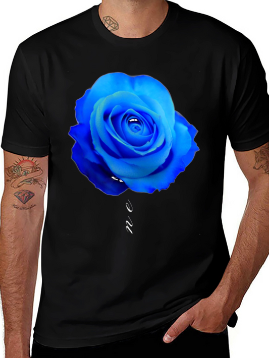 Blue Rose Graphic T-Shirt