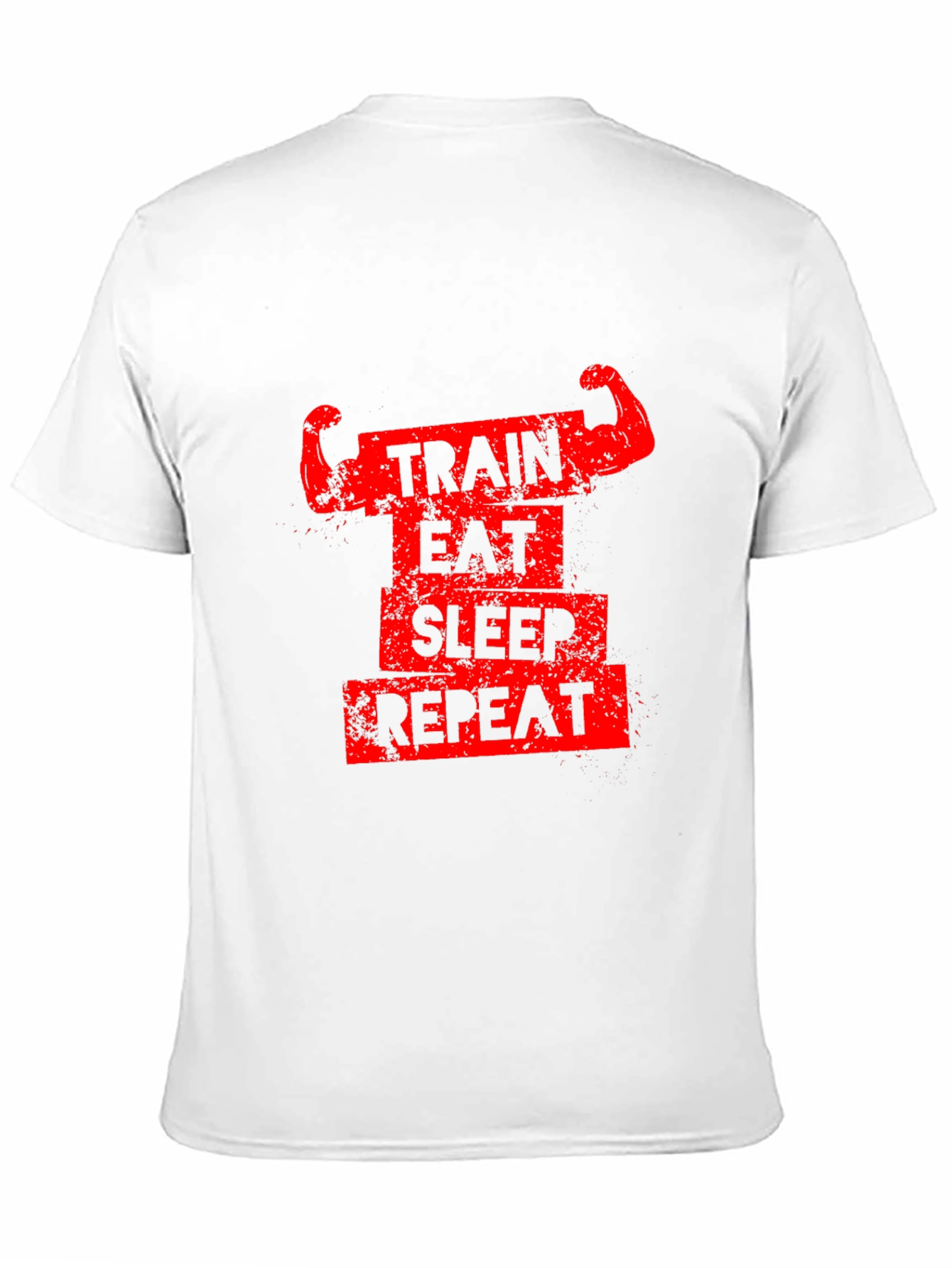 Train Eat Sleep Repeat Graphic Tee - Black