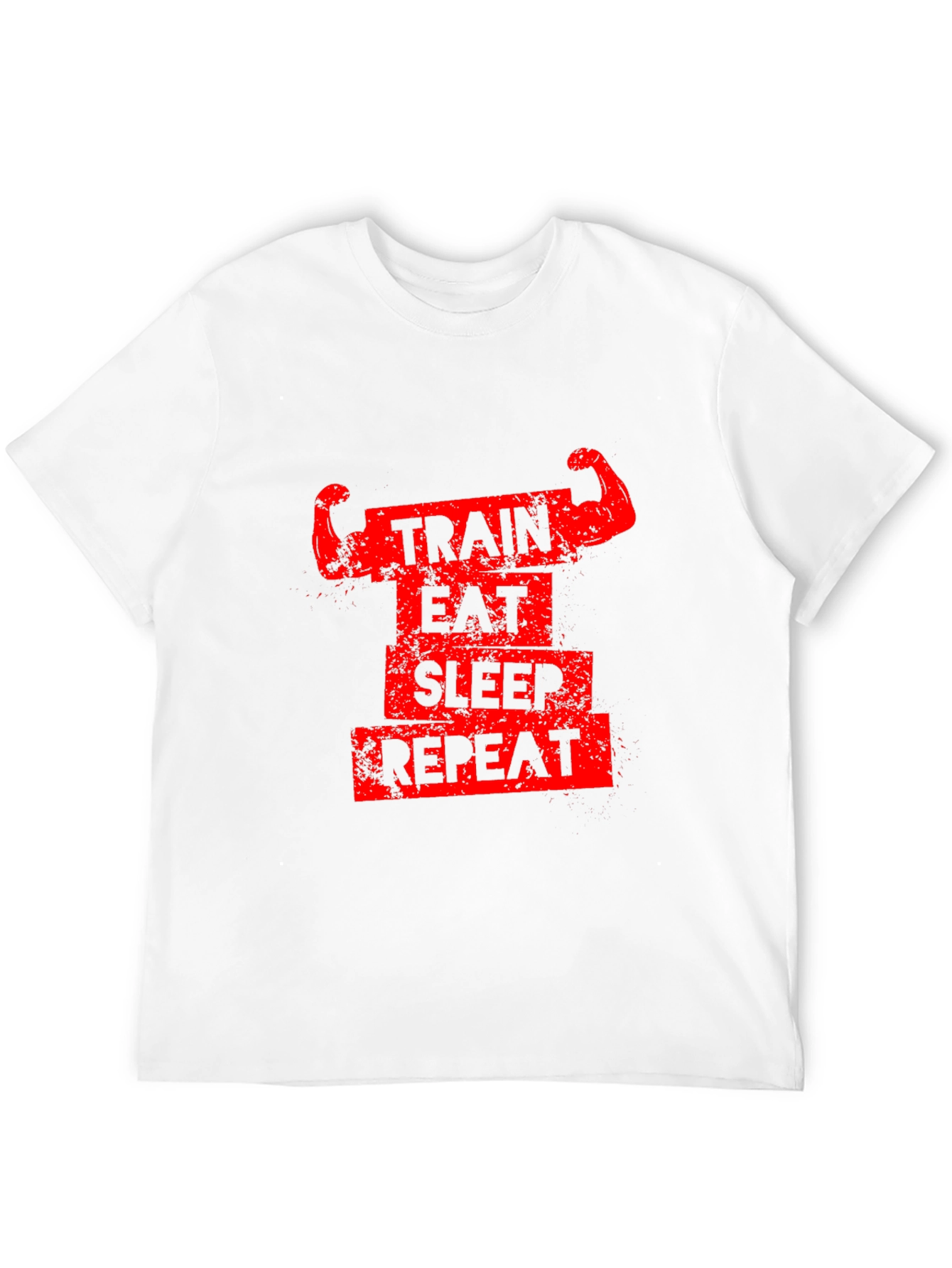 Train Eat Sleep Repeat Graphic Tee - Black