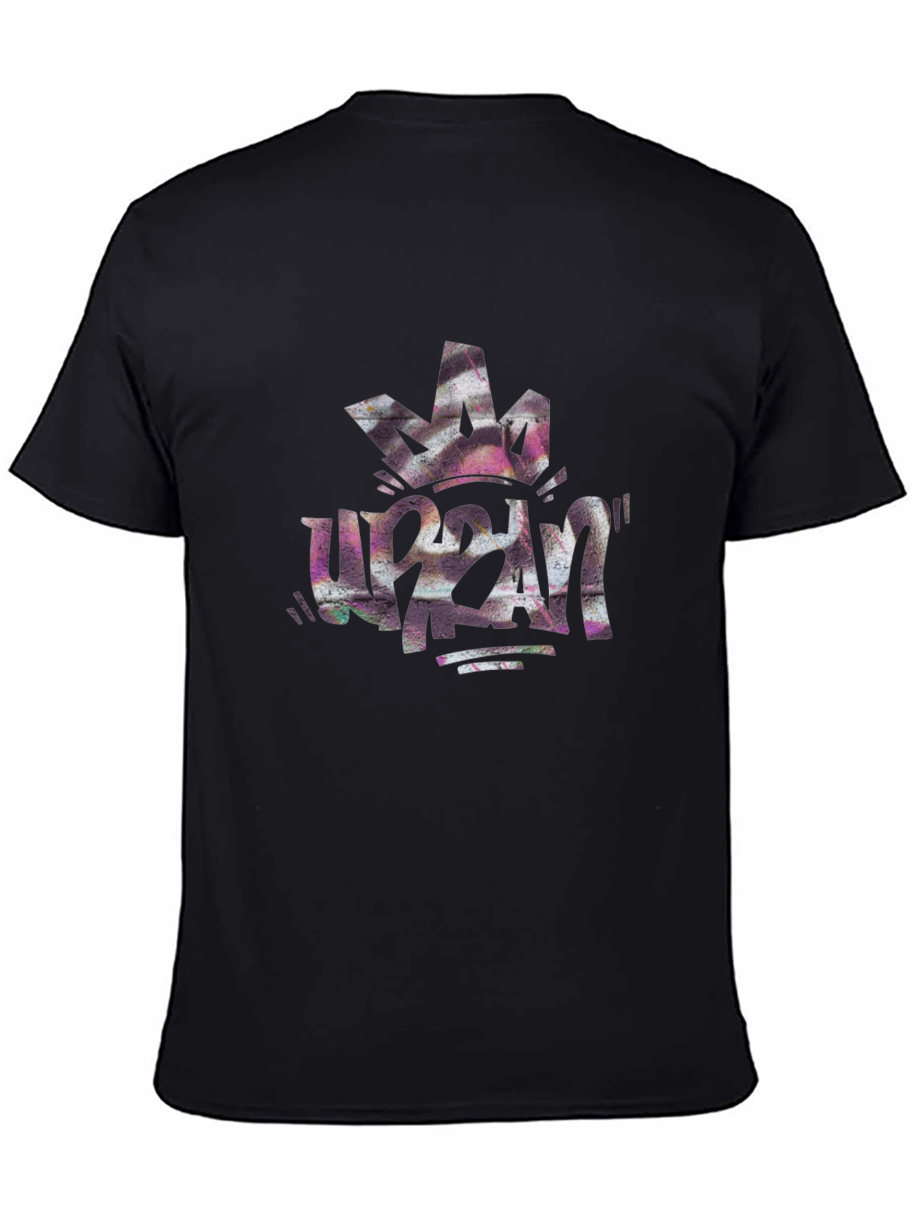 Urban Crown Graphic Black Tee