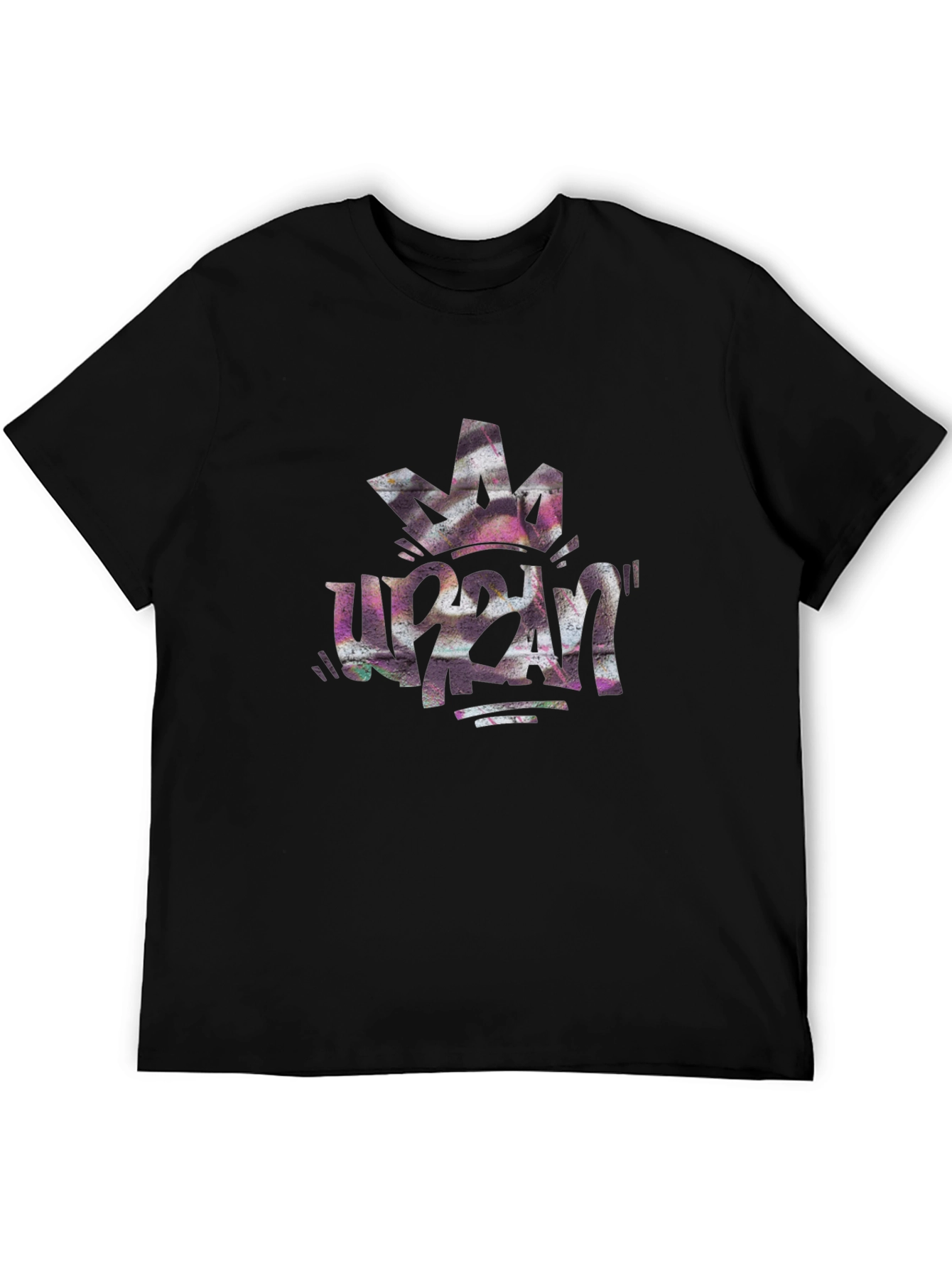 Urban Crown Graphic Black Tee