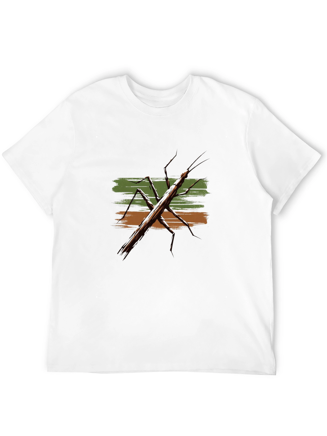 Stick Bug Graphic Tee - Novelty Insect T-Shirt