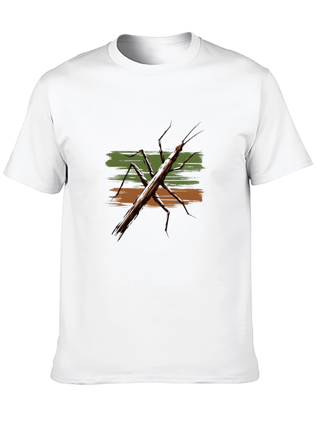 Stick Bug Graphic Tee - Novelty Insect T-Shirt