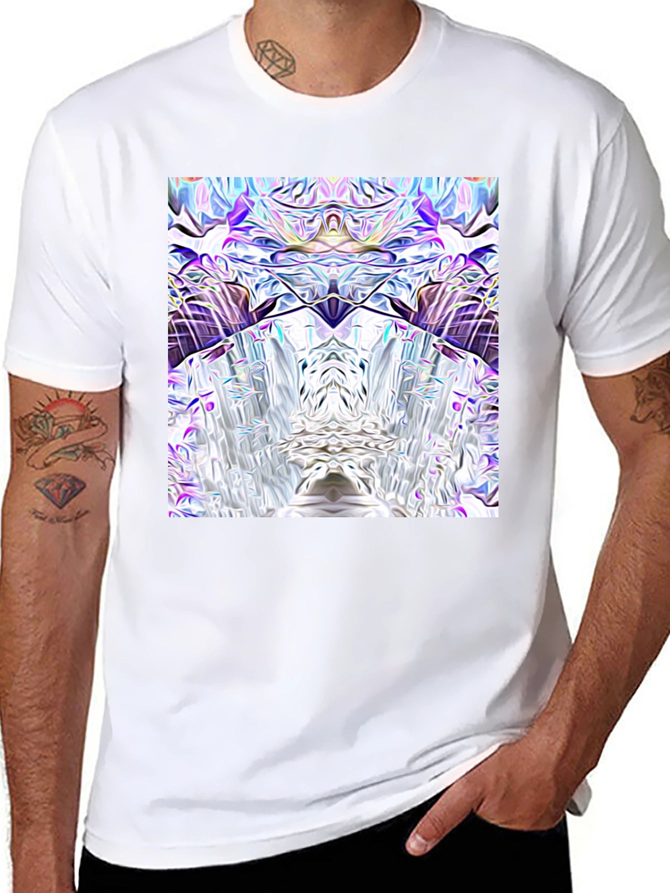 Abstract Art Black T-Shirt