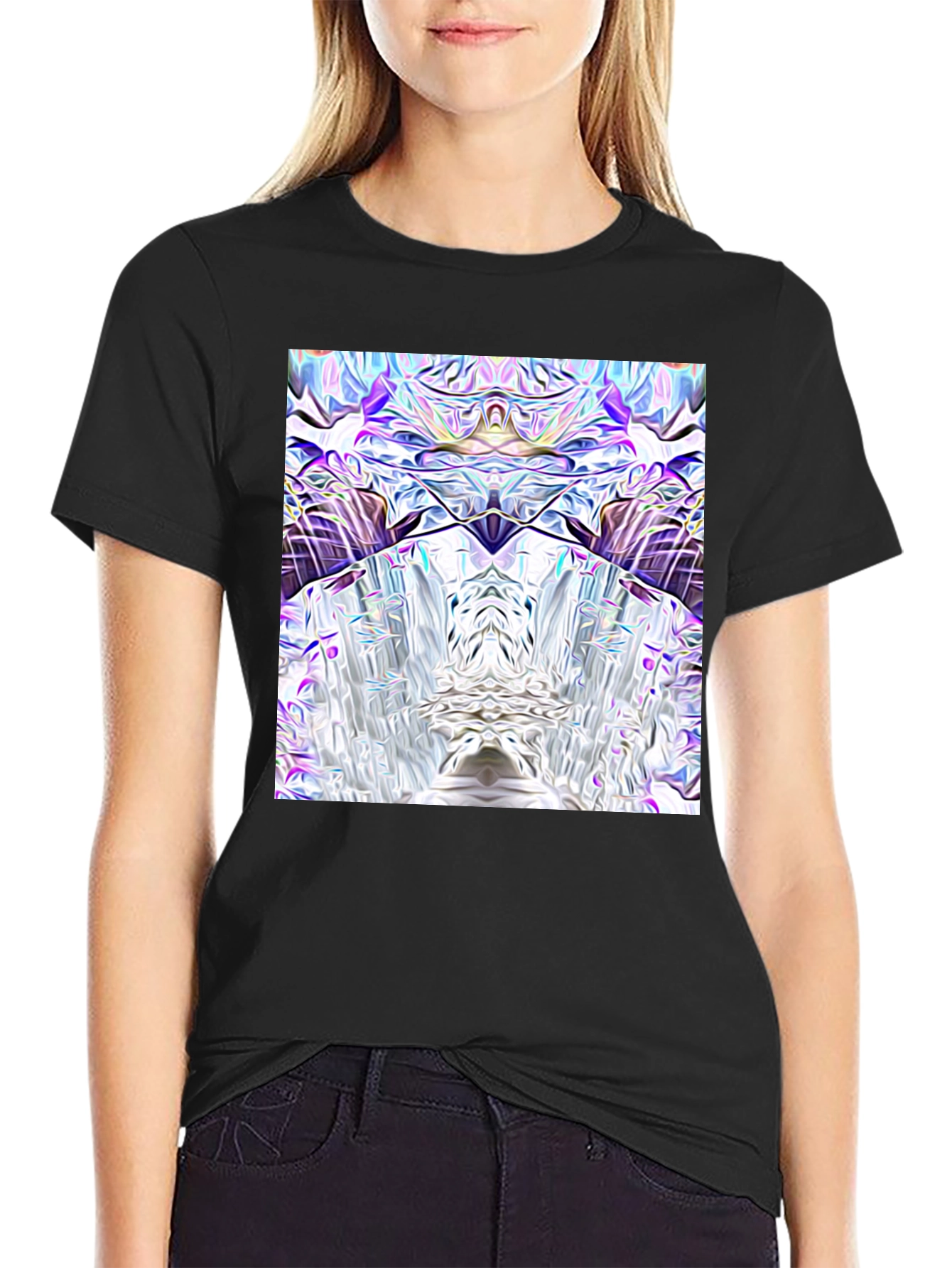 Abstract Art Black T-Shirt