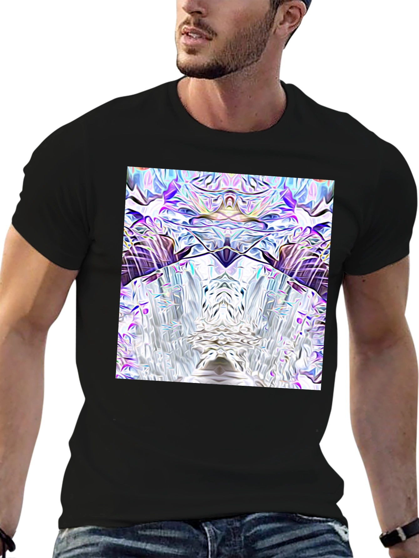 Abstract Art Black T-Shirt