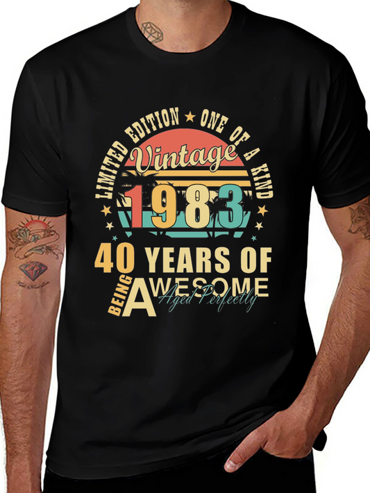 Vintage 1983 Limited Edition 40th Birthday T-Shirt