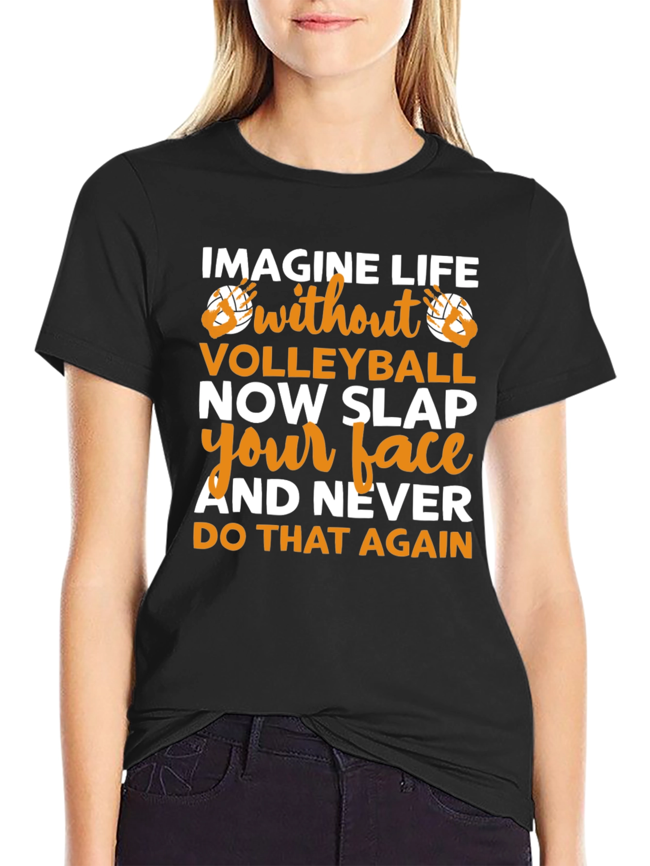 Volleyball Fan T-Shirt - Imagine Life Without Volleyball