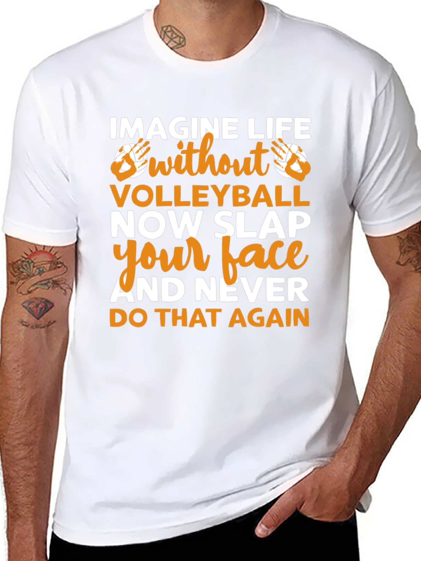 Volleyball Fan T-Shirt - Imagine Life Without Volleyball