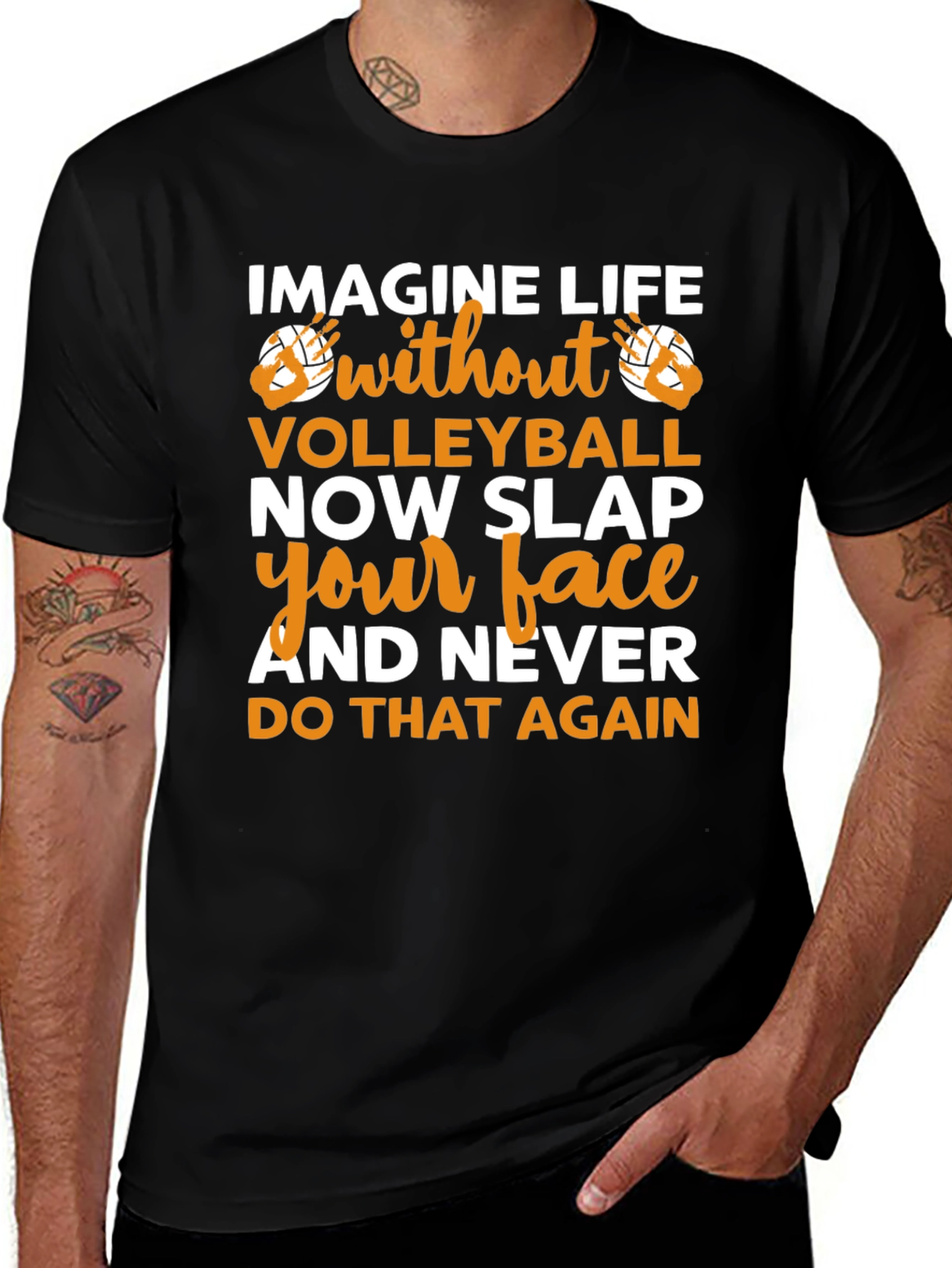 Volleyball Fan T-Shirt - Imagine Life Without Volleyball