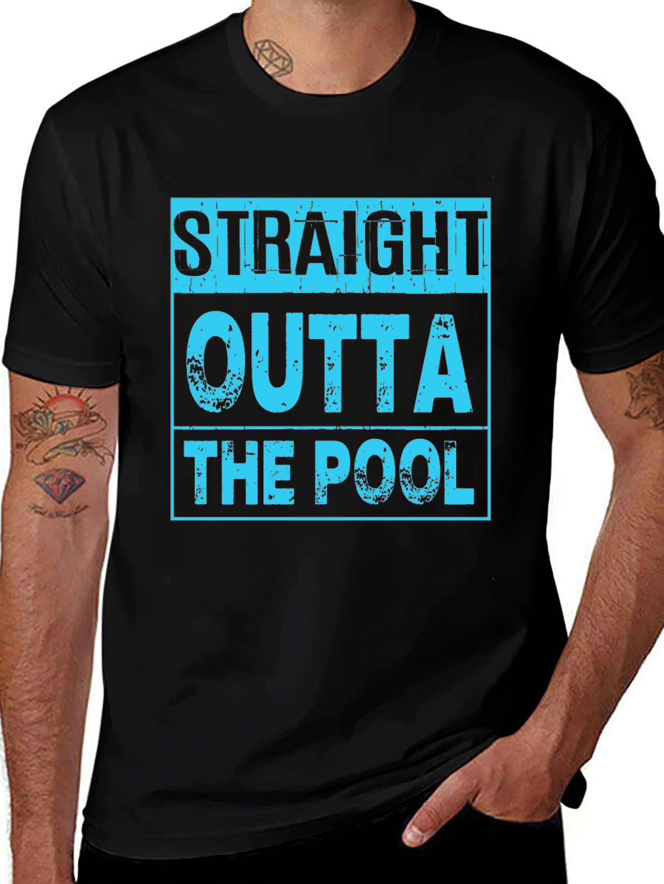 Straight Outta The Pool Graphic T-Shirt