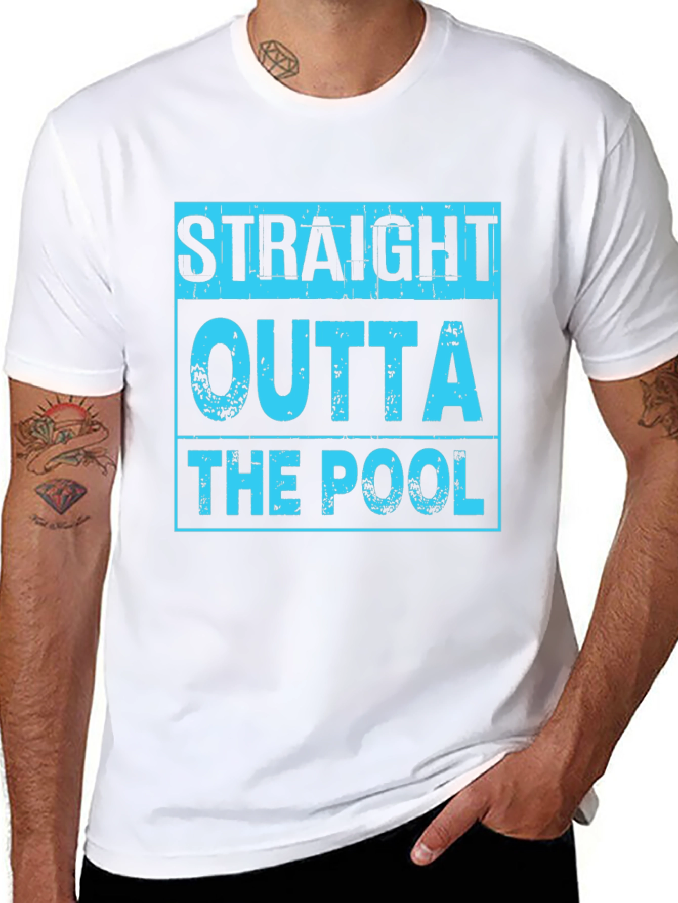 Straight Outta The Pool Graphic T-Shirt
