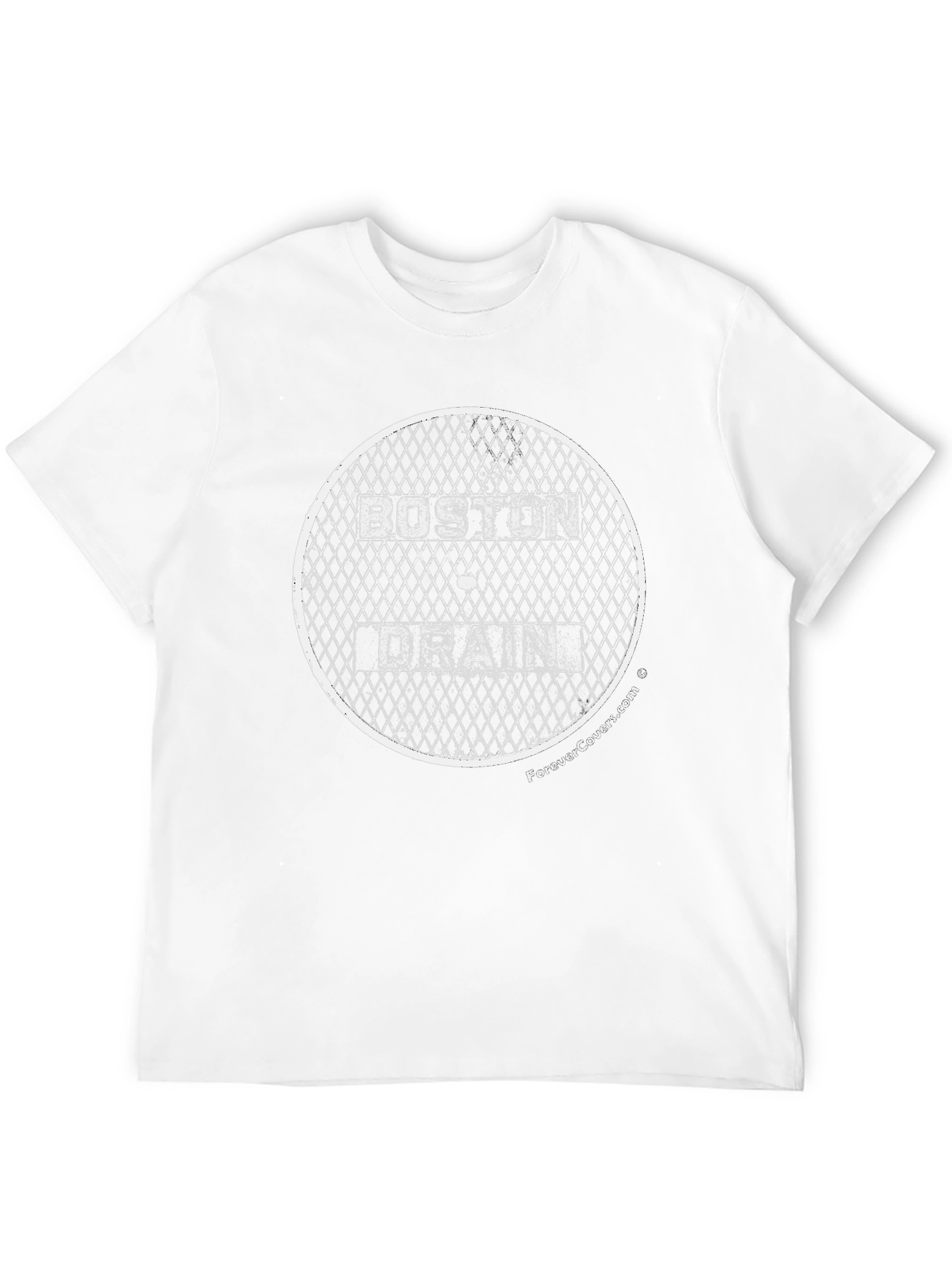 Boston Drain Cover Graphic Tee - Black
