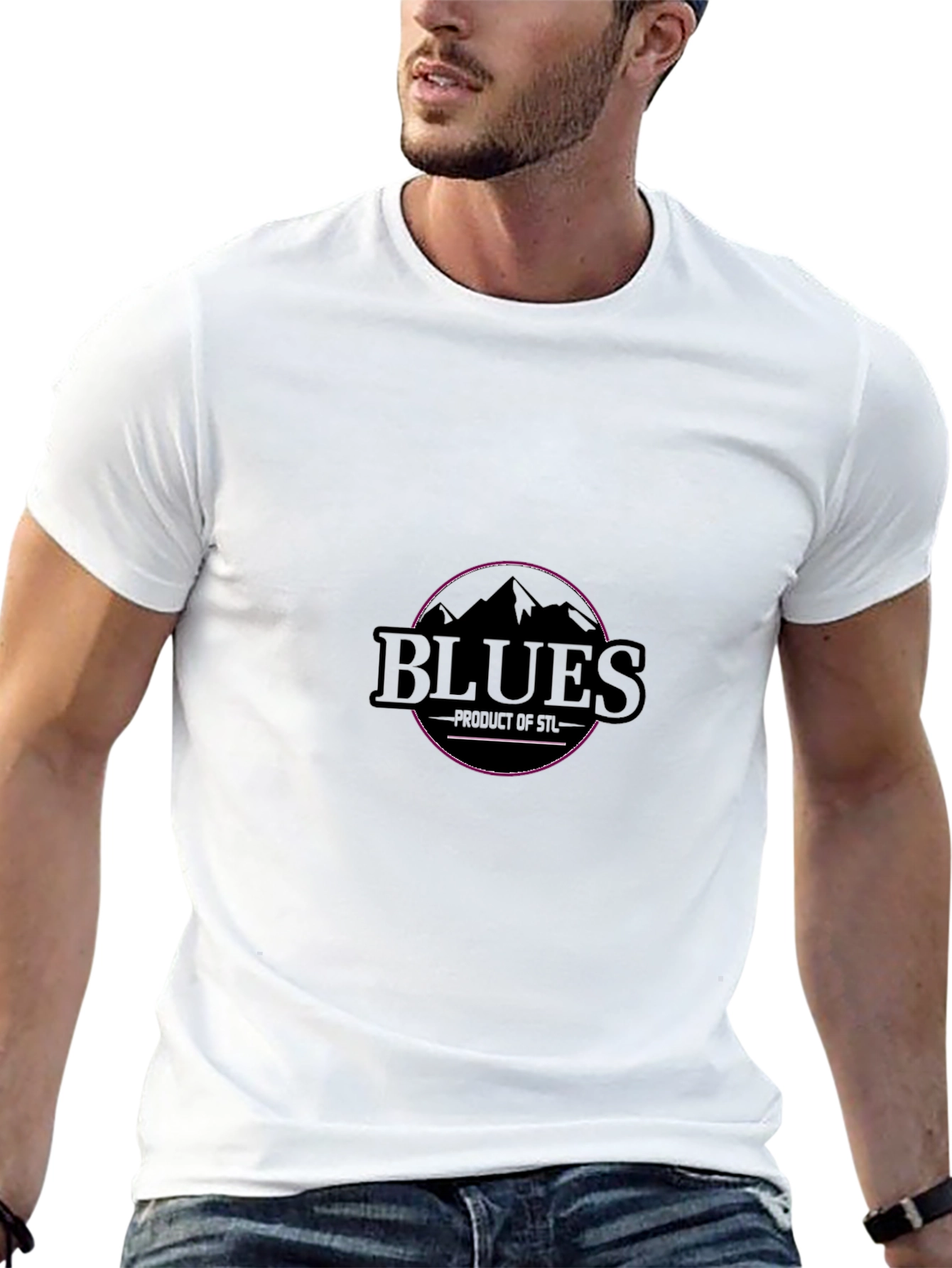 Blues STL Graphic T-Shirt - Black