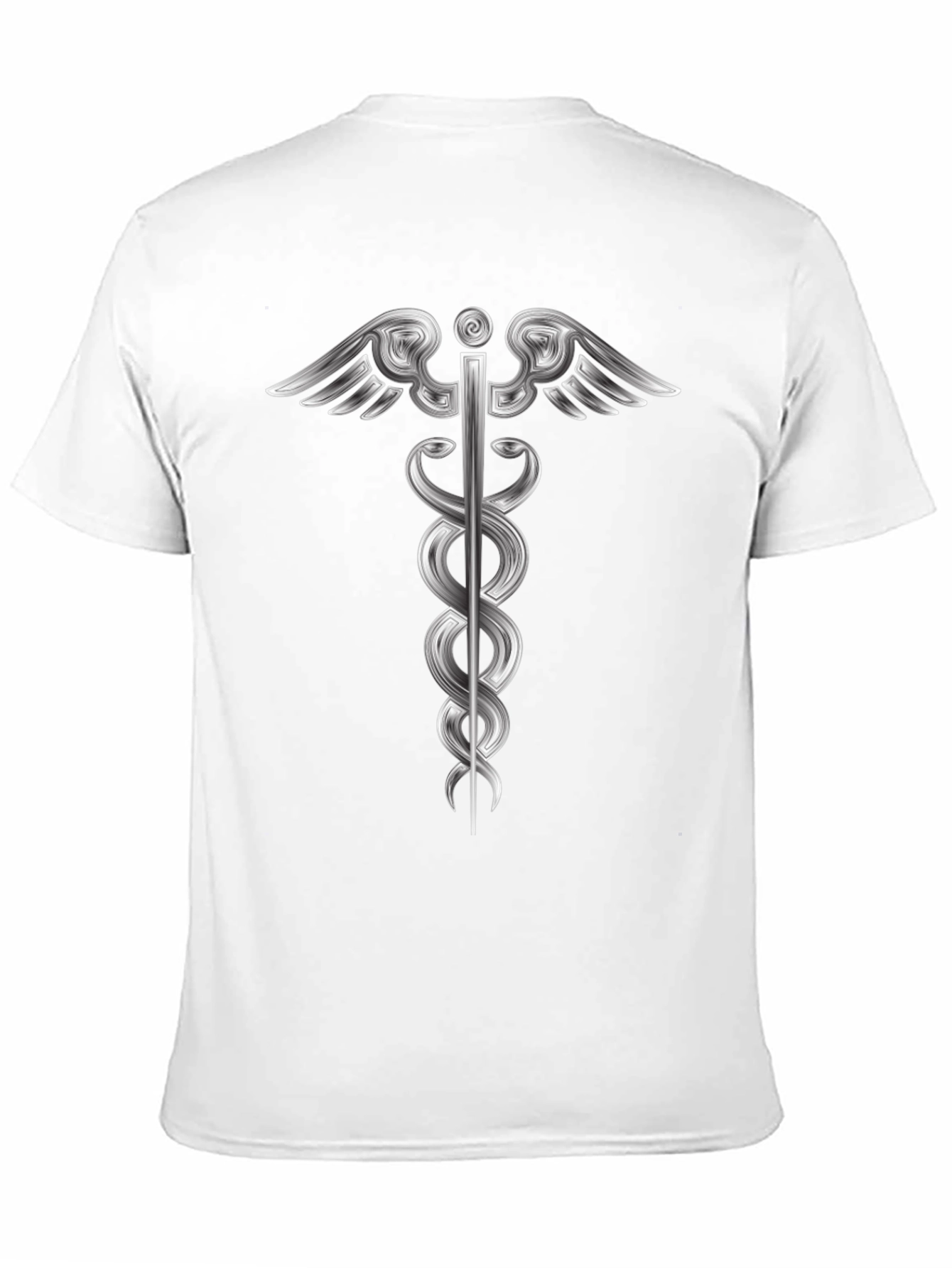 Caduceus Graphic Black T-Shirt