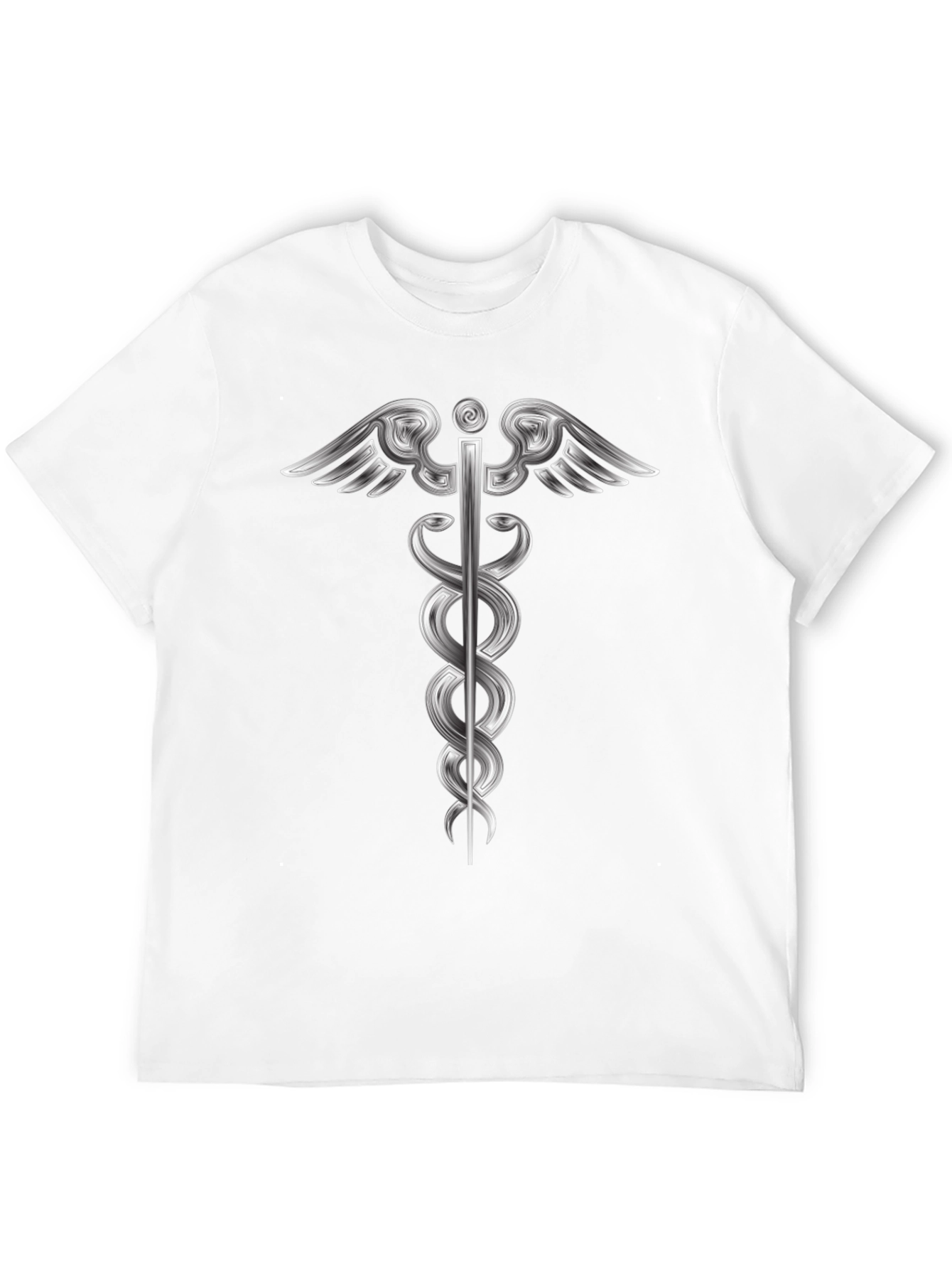 Caduceus Graphic Black T-Shirt