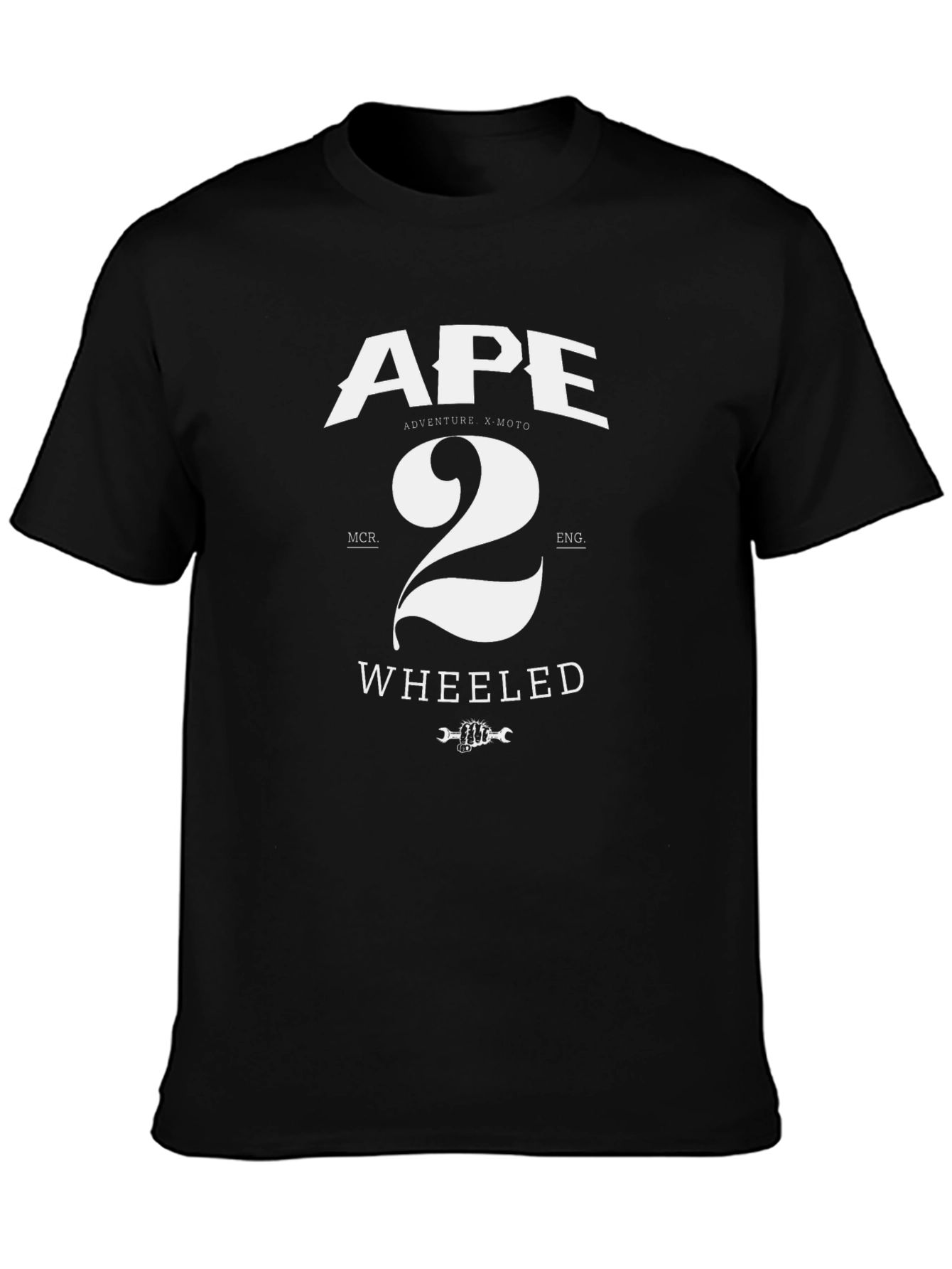 APE 2 Wheeled Black Graphic Tee