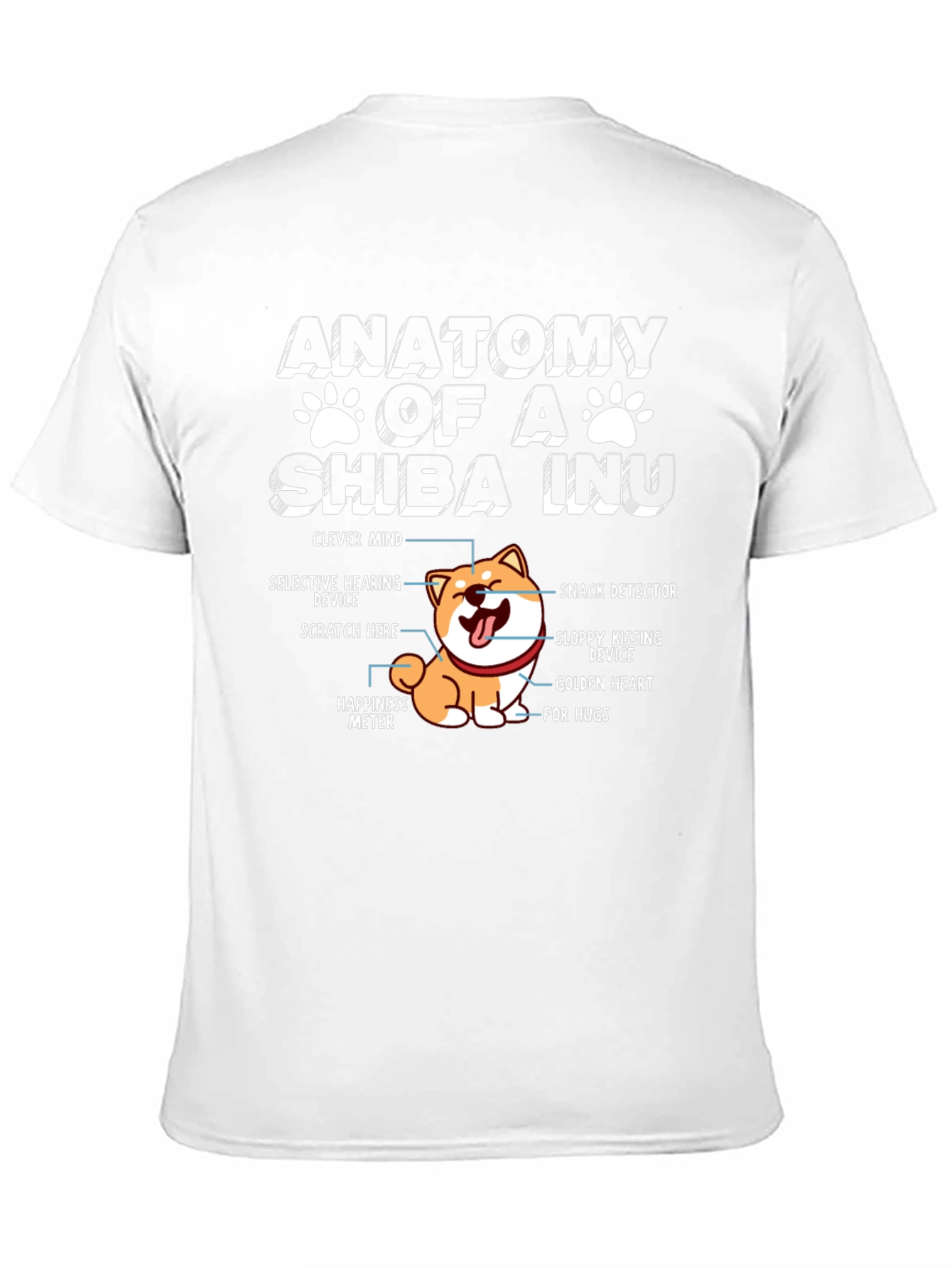 Anatomy of a Shiba Inu Funny Dog Lover T-Shirt