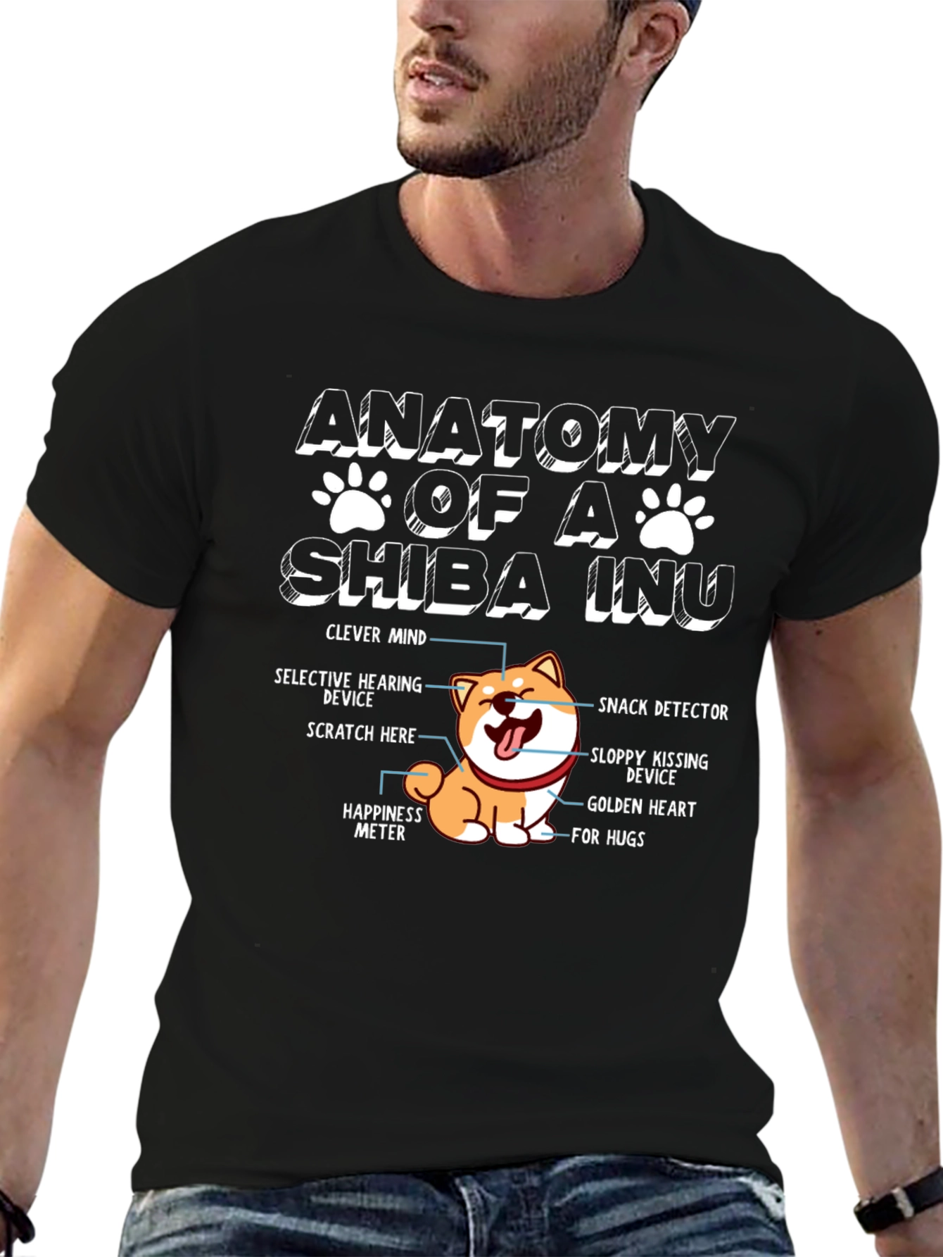 Anatomy of a Shiba Inu Funny Dog Lover T-Shirt