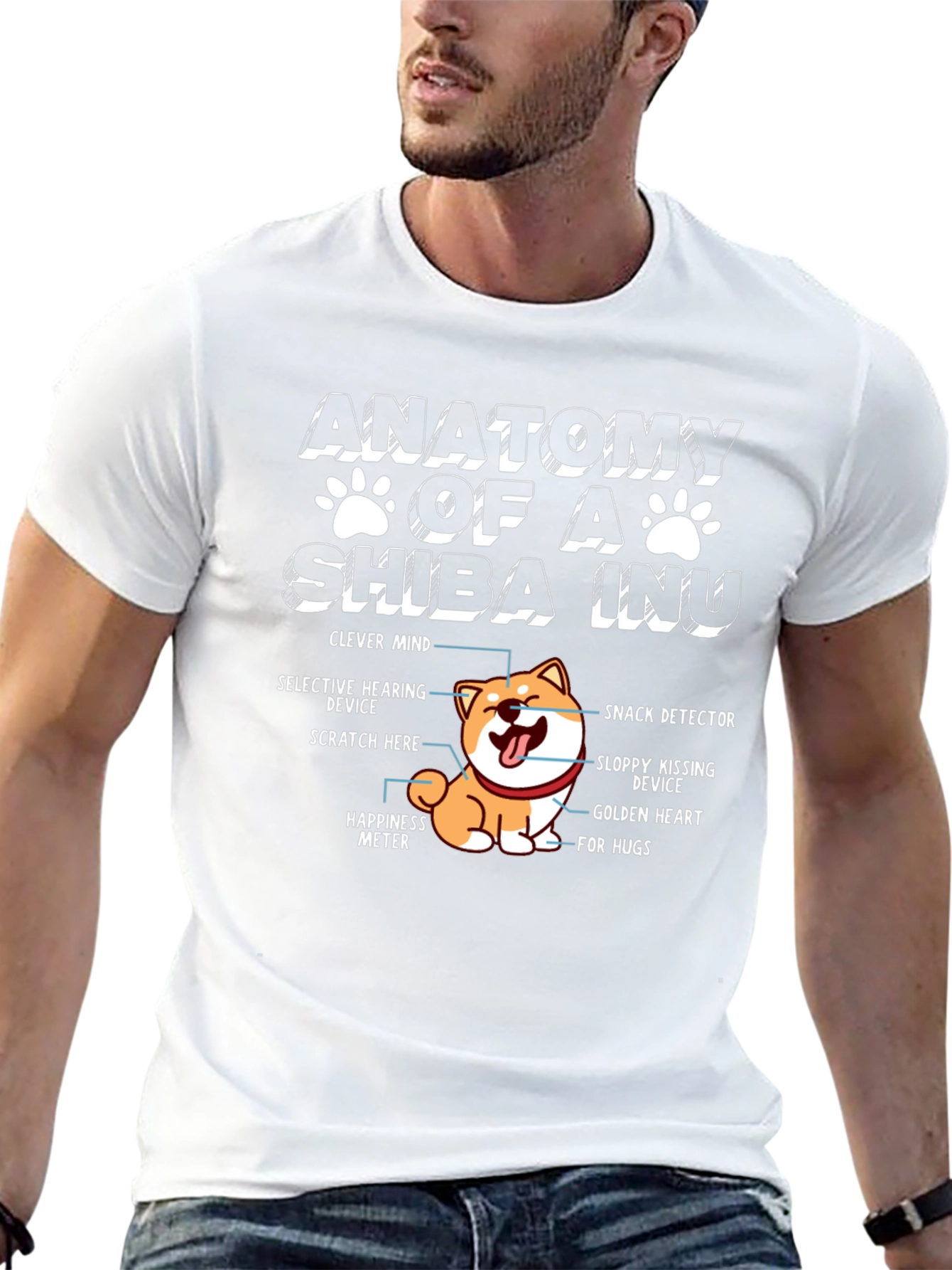 Anatomy of a Shiba Inu Funny Dog Lover T-Shirt