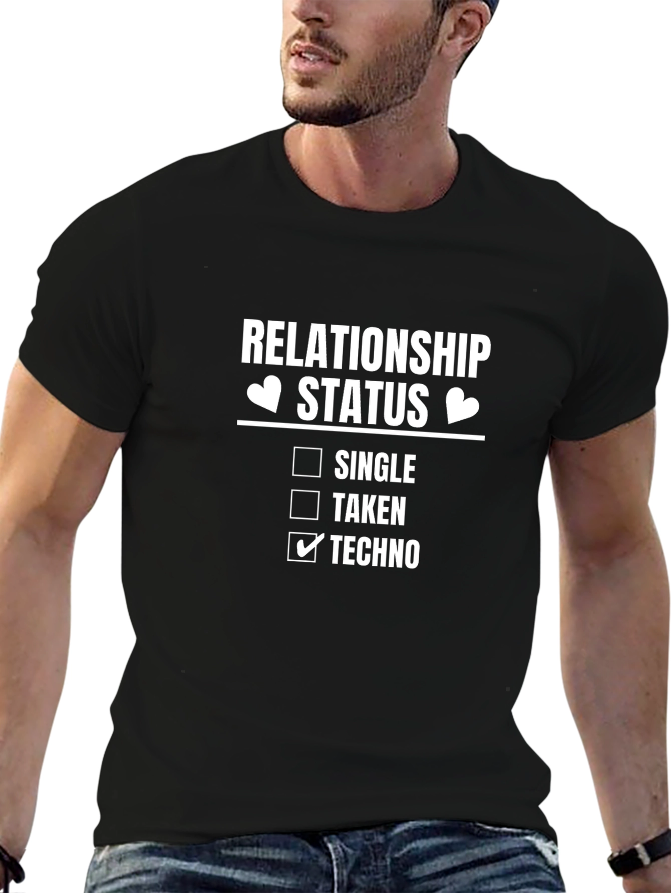 Techno Relationship Status Graphic T-Shirt
