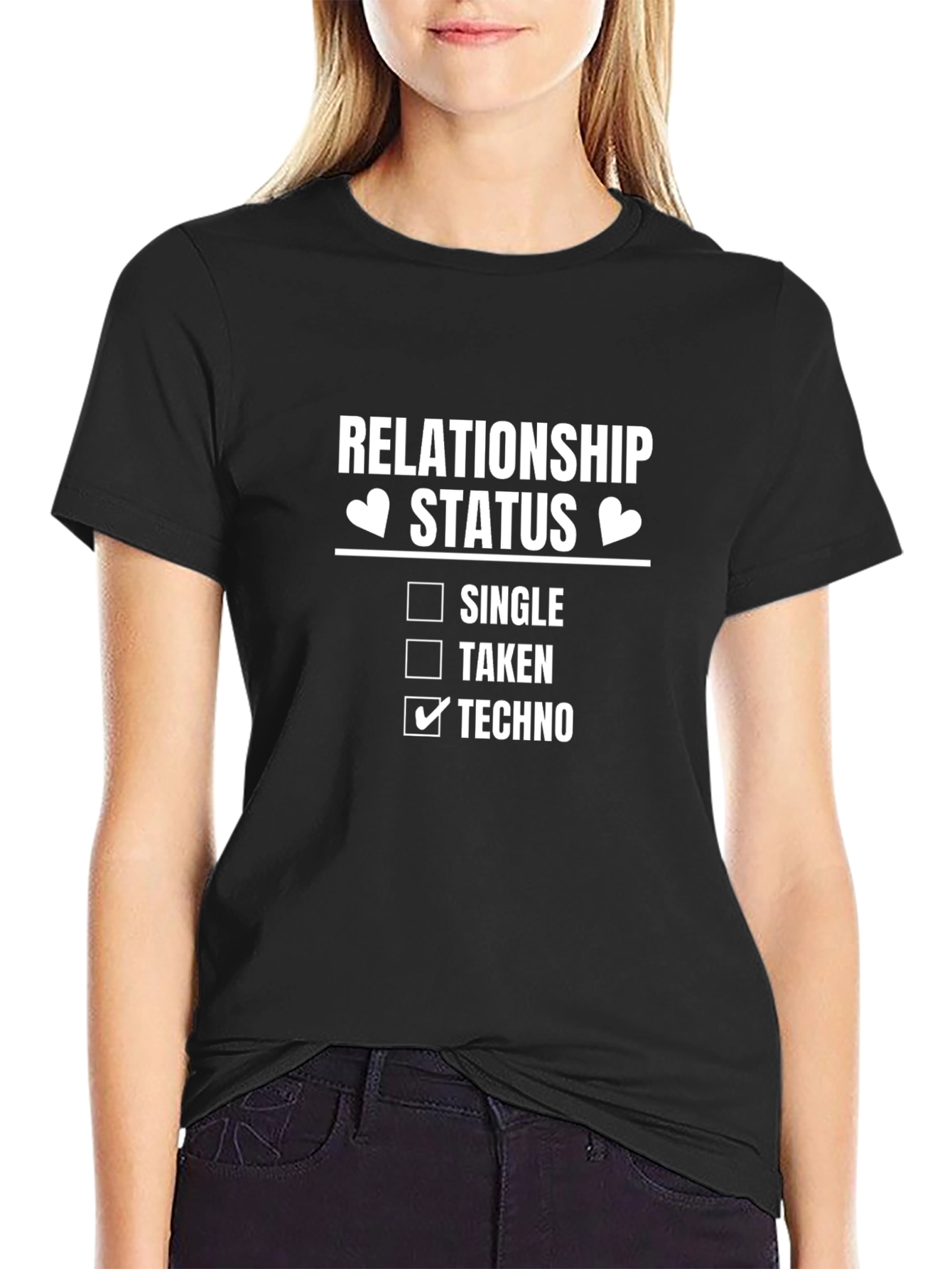 Techno Relationship Status Graphic T-Shirt