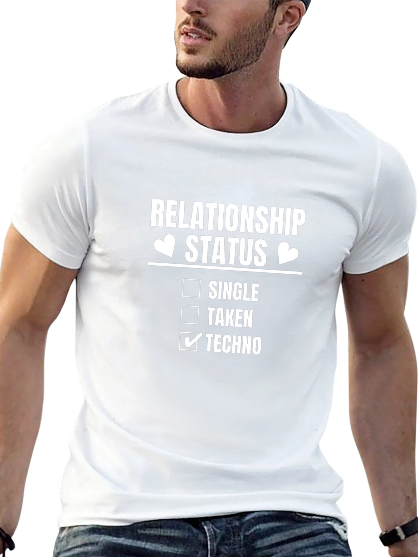 Techno Relationship Status Graphic T-Shirt