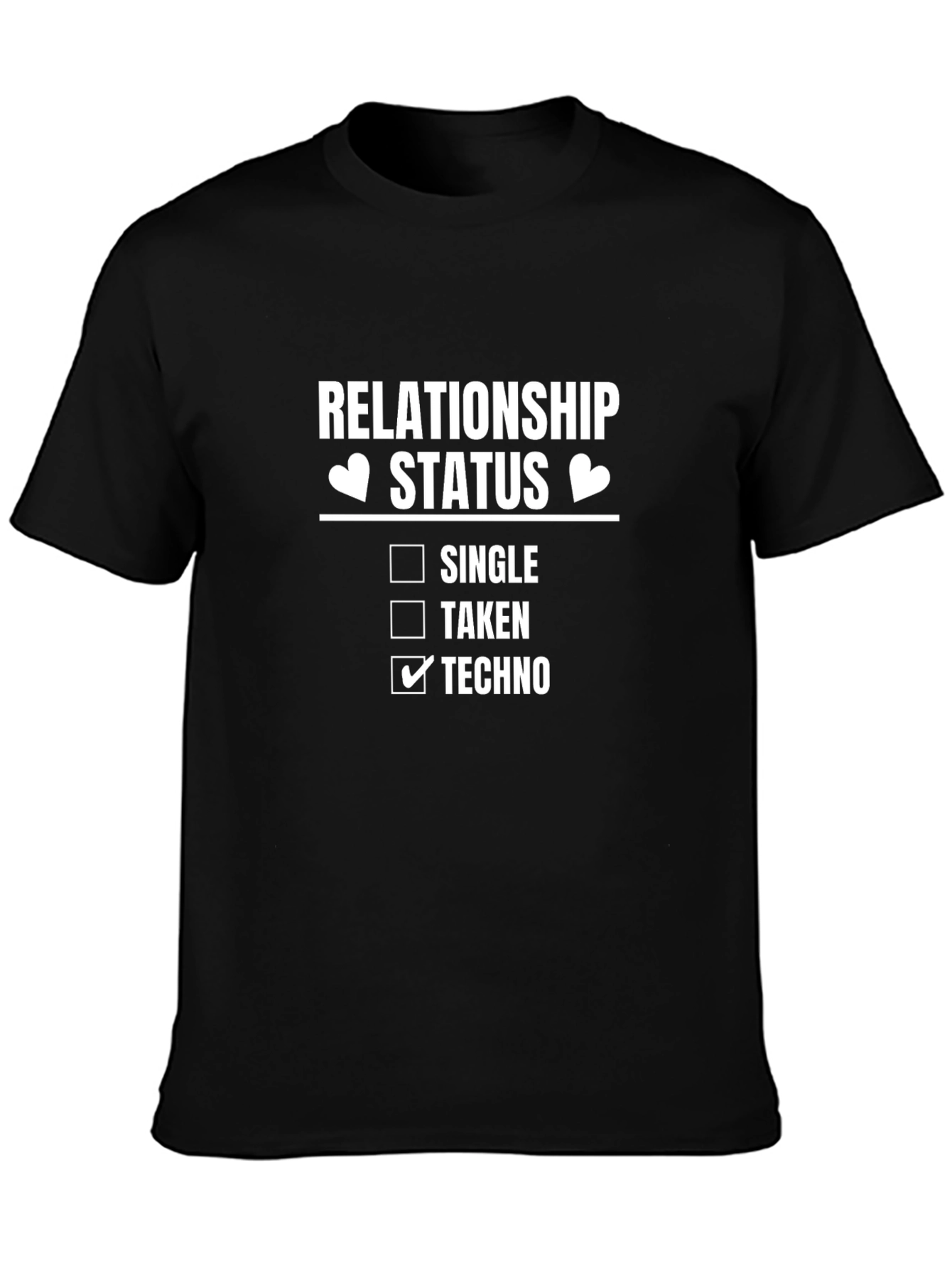 Techno Relationship Status Graphic T-Shirt