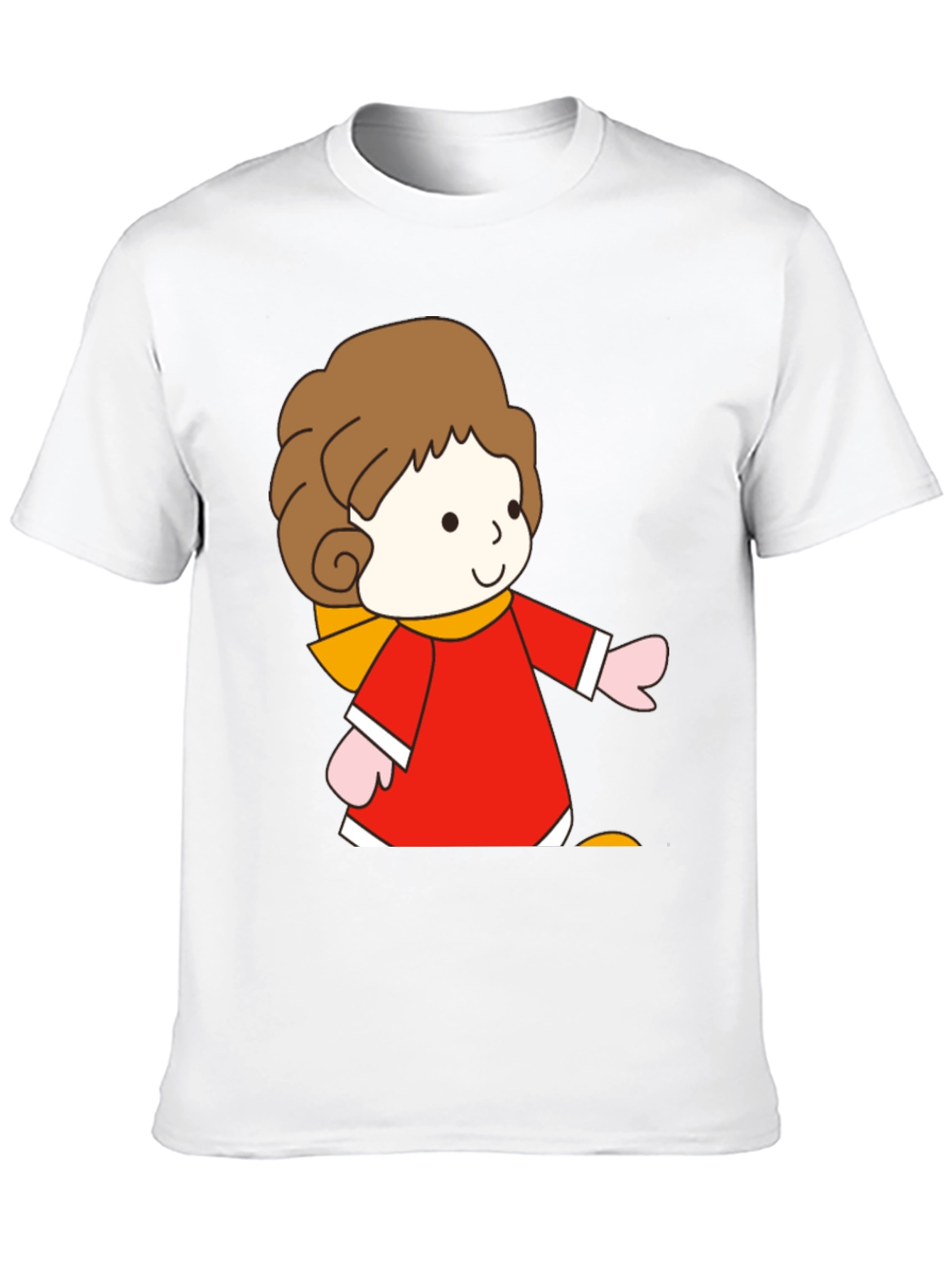 Cartoon Girl Graphic Tee - Black Unisex T-Shirt