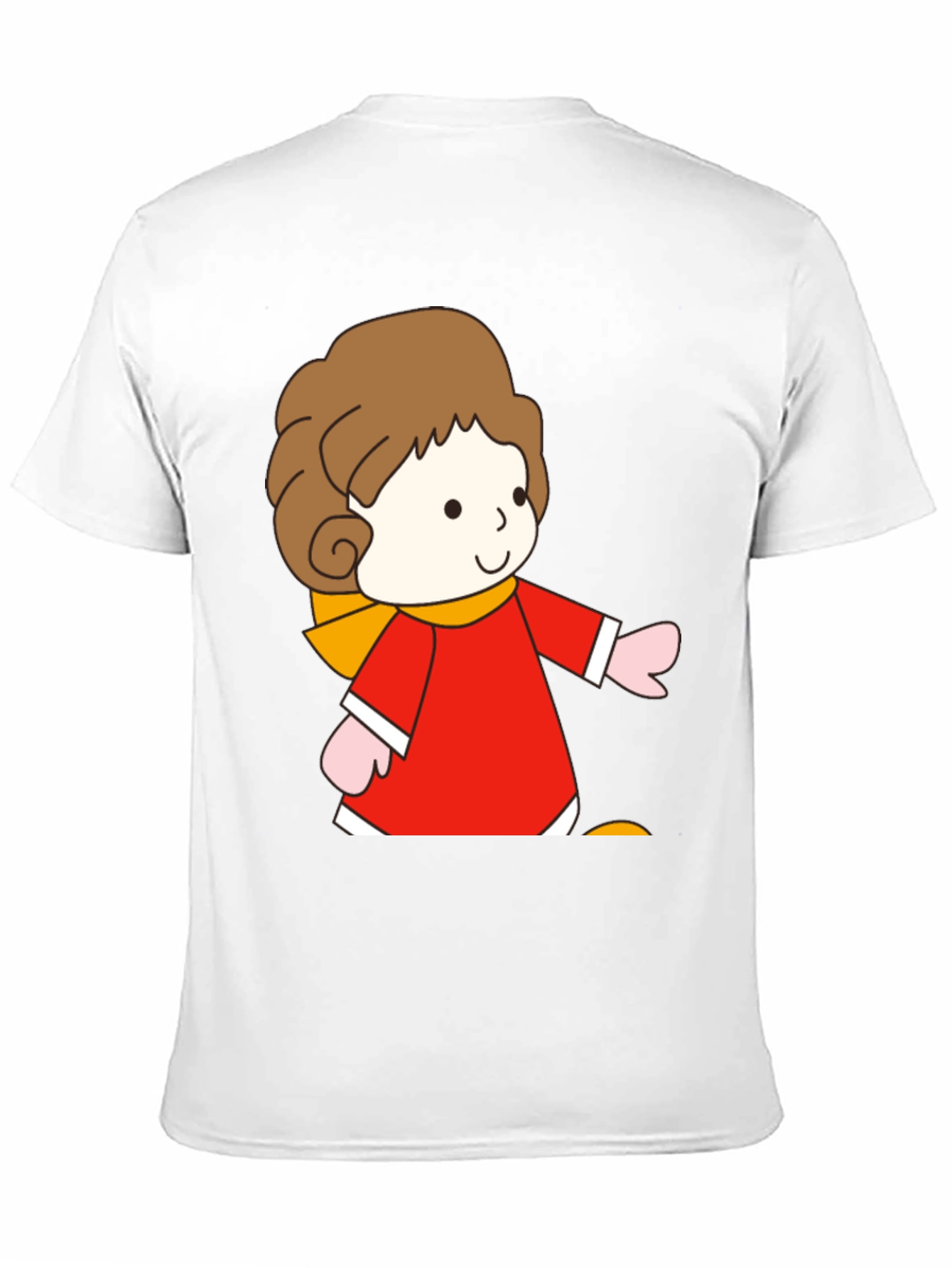 Cartoon Girl Graphic Tee - Black Unisex T-Shirt