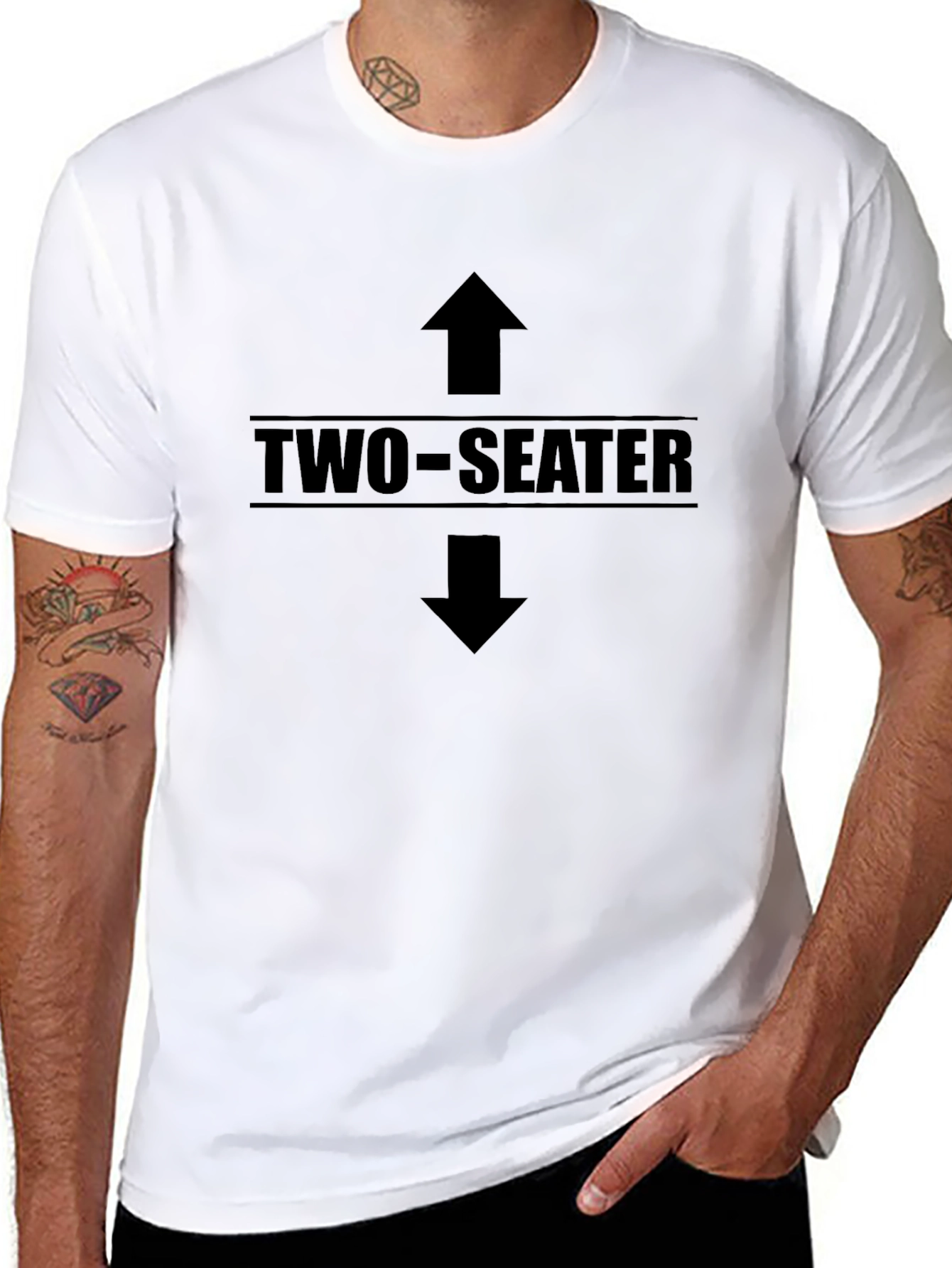 Two-Seater T-Shirt: Humorous Graphic Tee