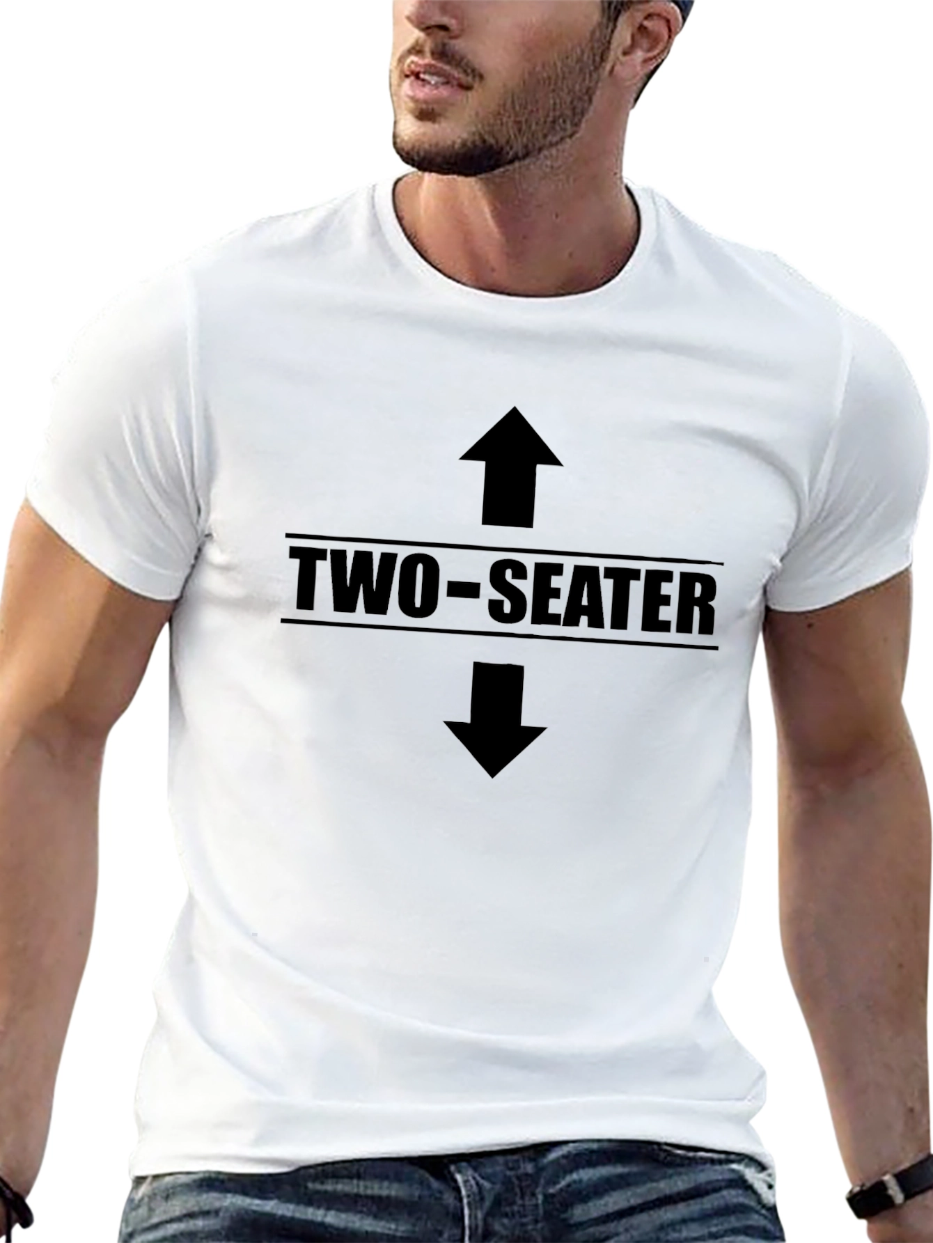 Two-Seater T-Shirt: Humorous Graphic Tee