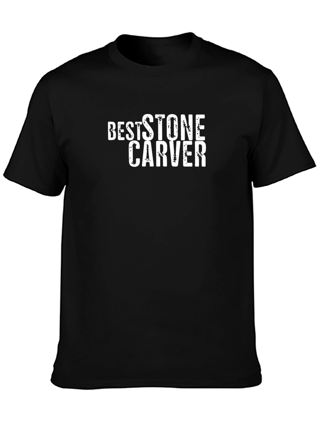 Best Stone Carver T-Shirt - Black Crew Neck Tee