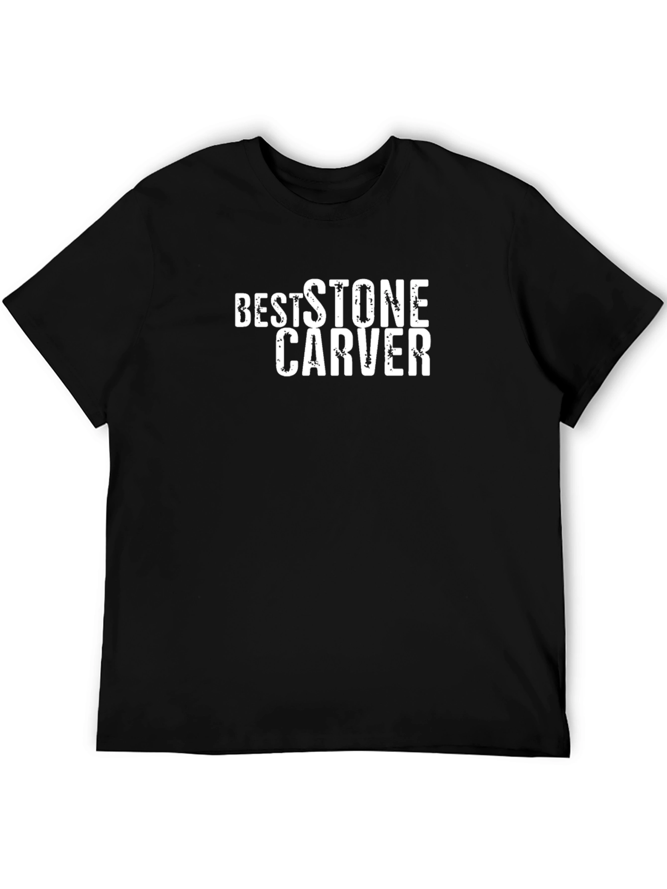 Best Stone Carver T-Shirt - Black Crew Neck Tee