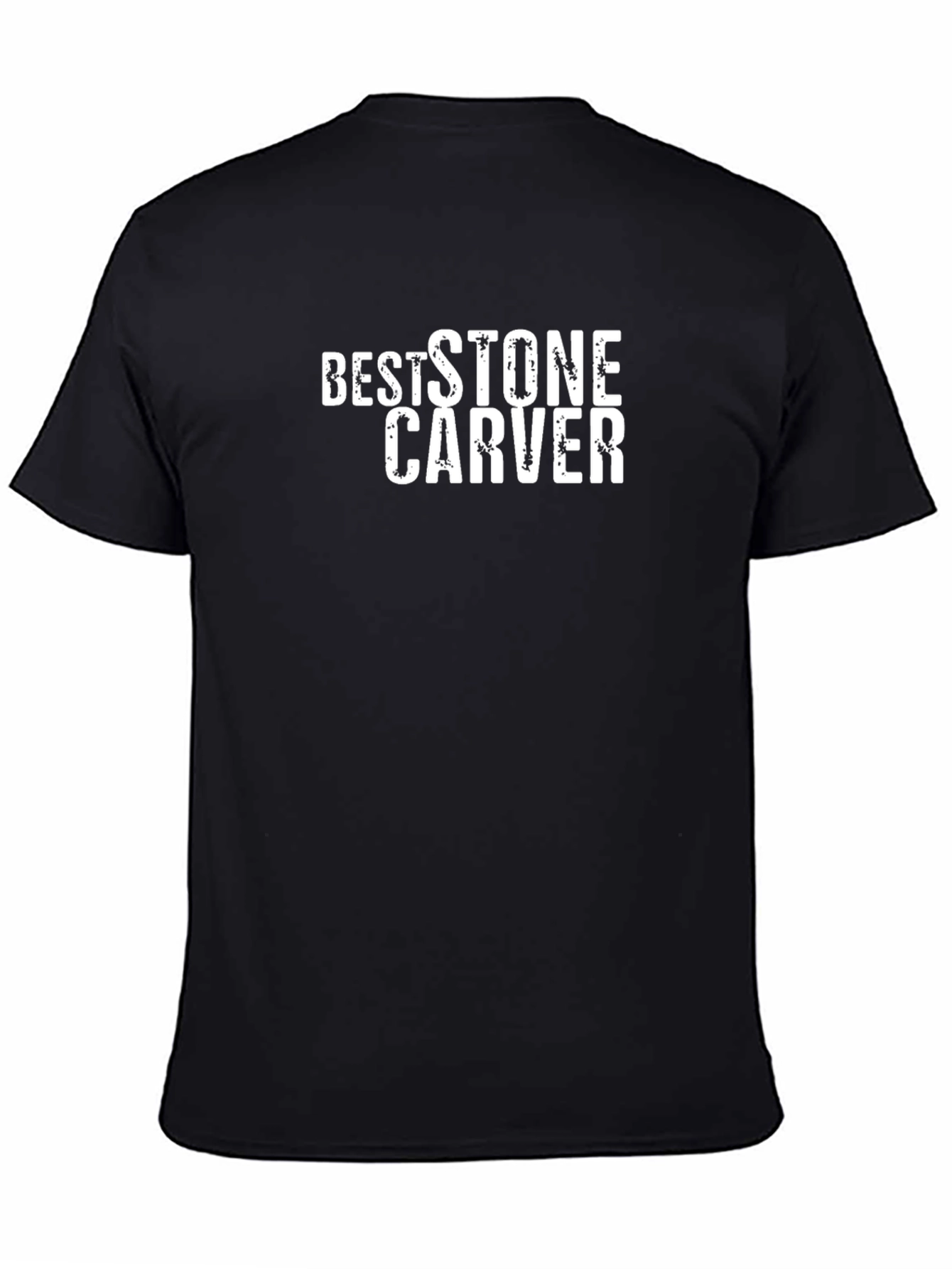 Best Stone Carver T-Shirt - Black Crew Neck Tee
