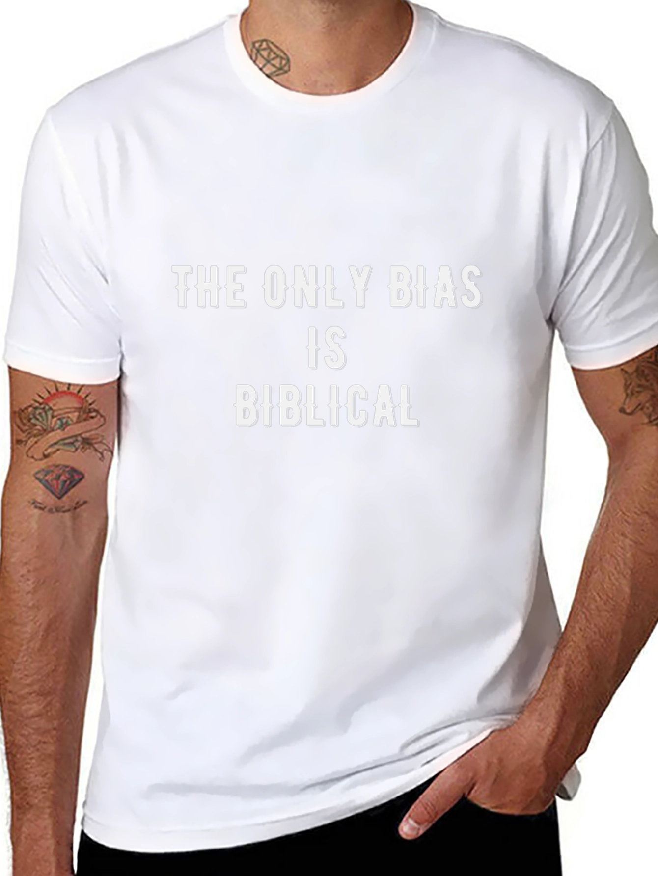 The Only Bias is Biblical Black T-Shirt