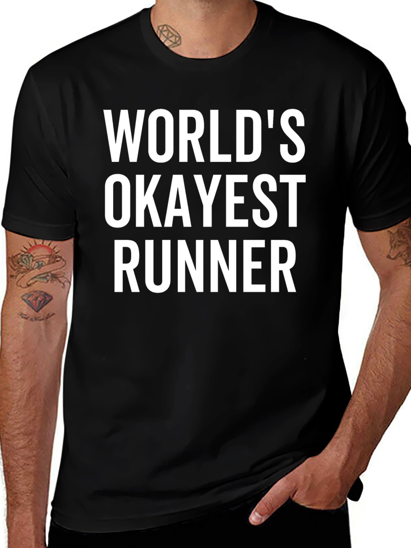 Worlds Okayest Runner Graphic T-Shirt