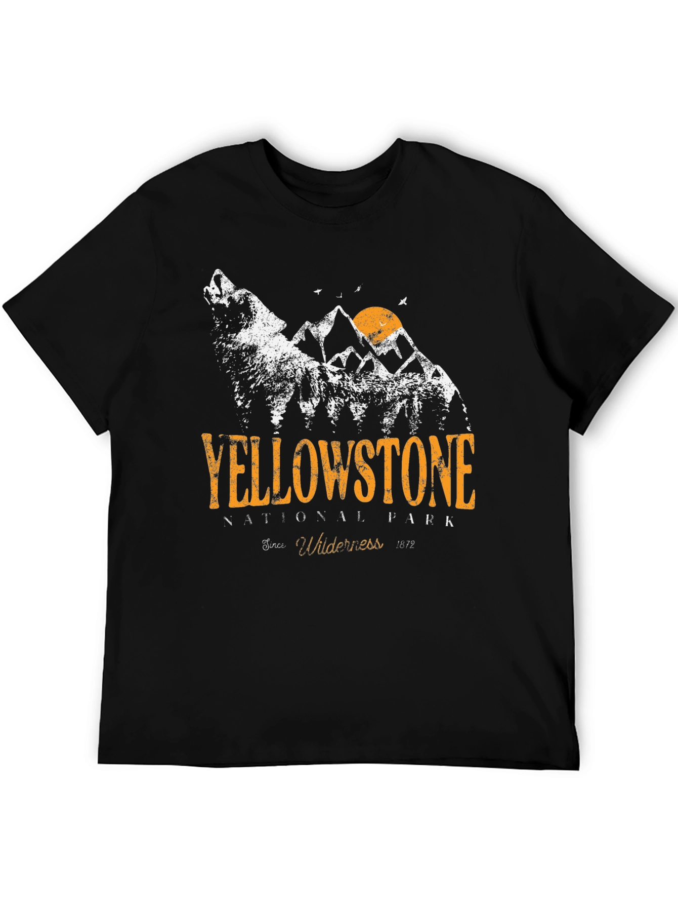 Yellowstone National Park Graphic Tee - Black
