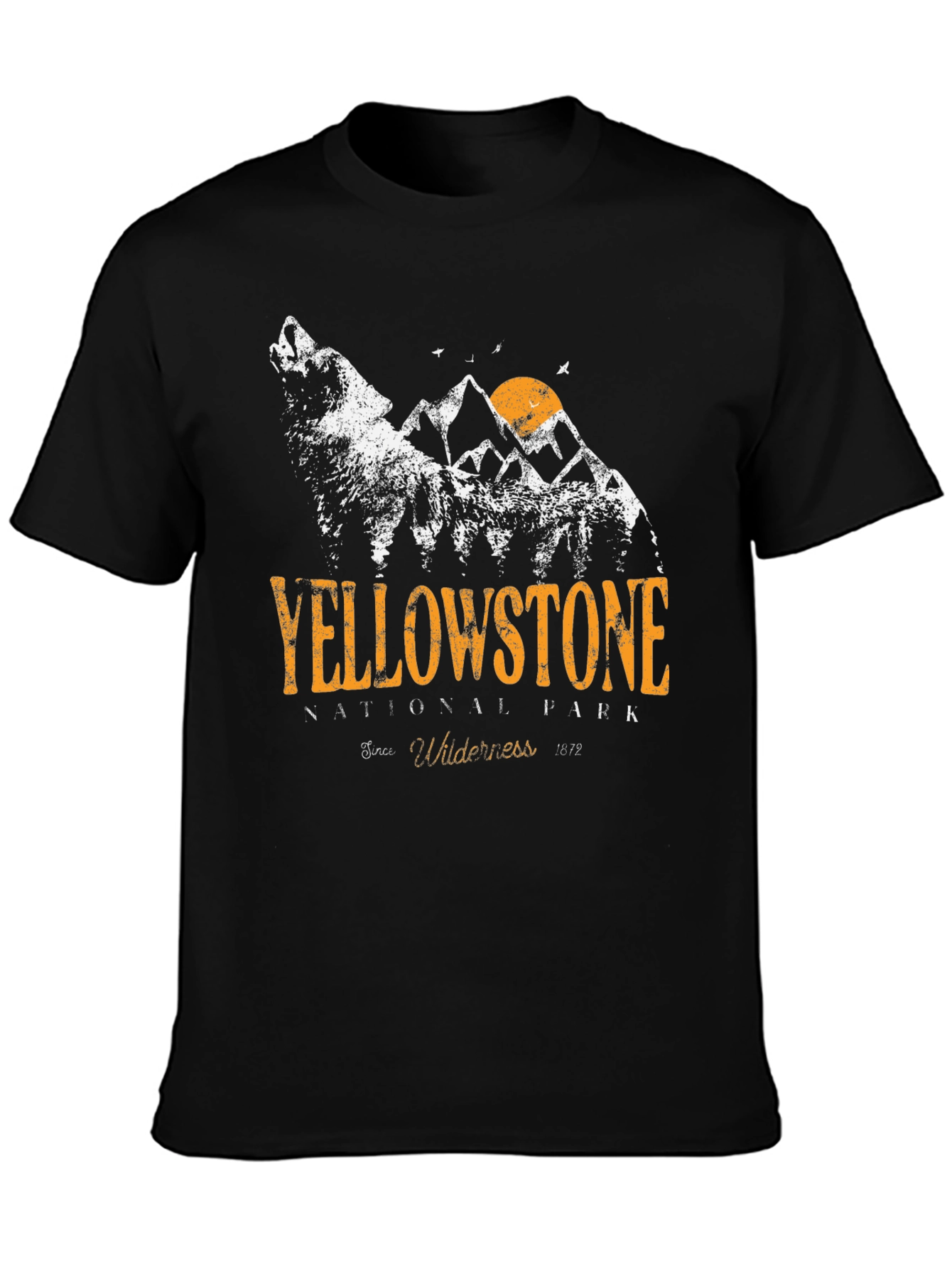 Yellowstone National Park Graphic Tee - Black