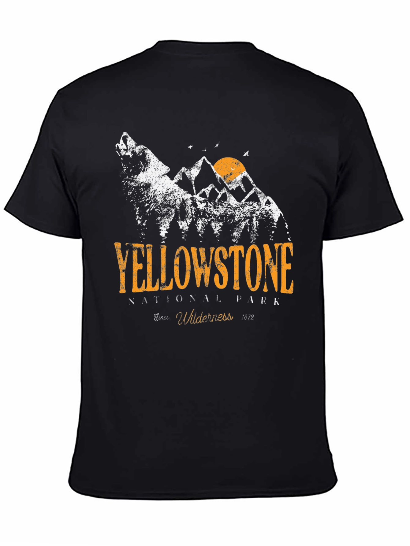 Yellowstone National Park Graphic Tee - Black