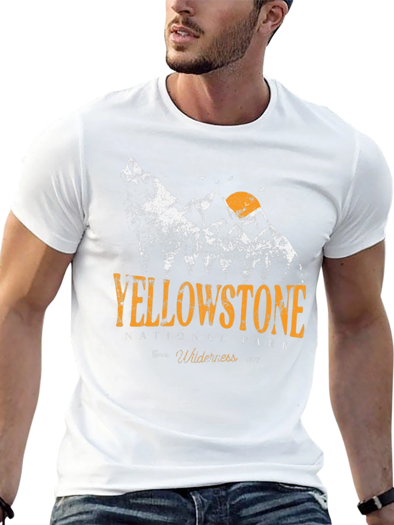 Yellowstone National Park Graphic Tee - Black