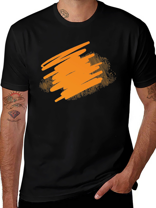 Abstract Graphic Black T-Shirt