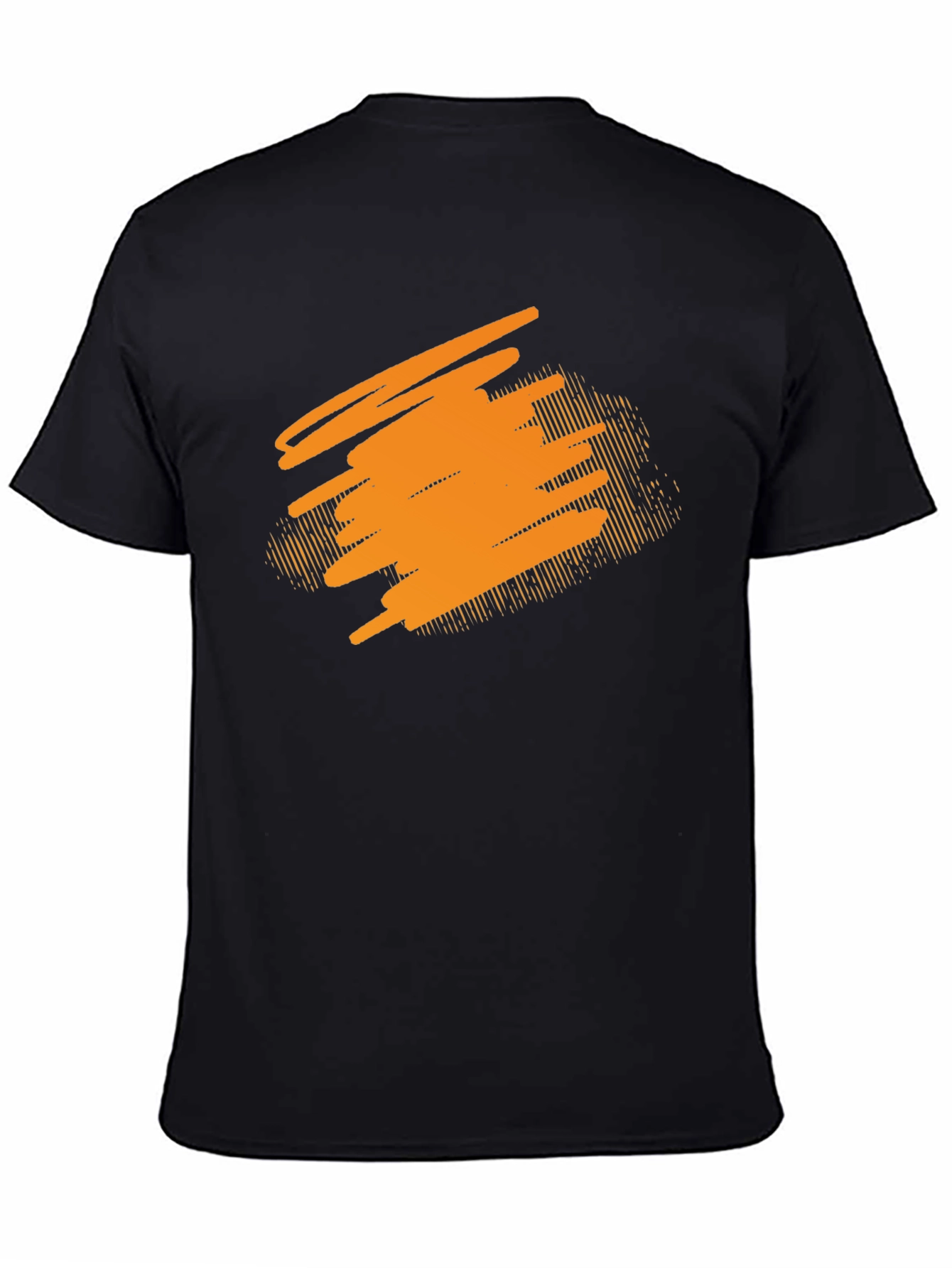 Abstract Graphic Black T-Shirt