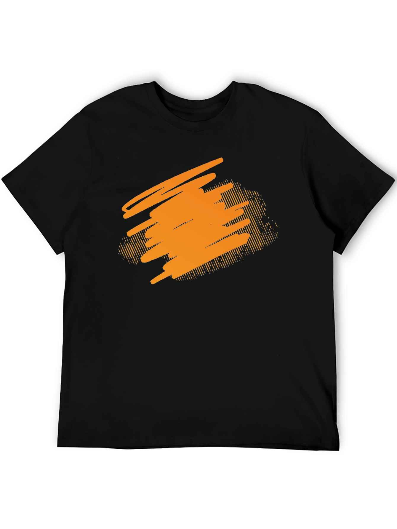 Abstract Graphic Black T-Shirt
