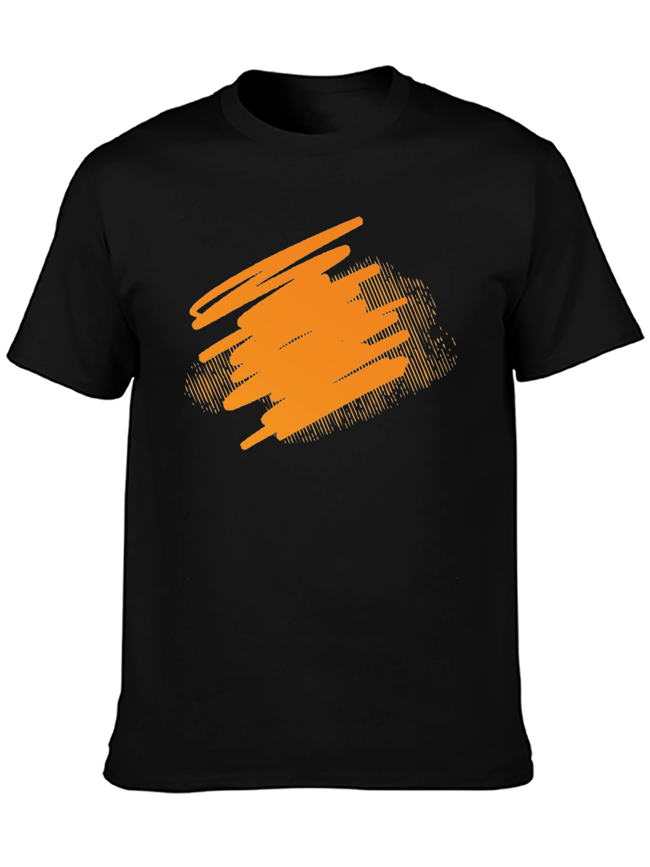 Abstract Graphic Black T-Shirt