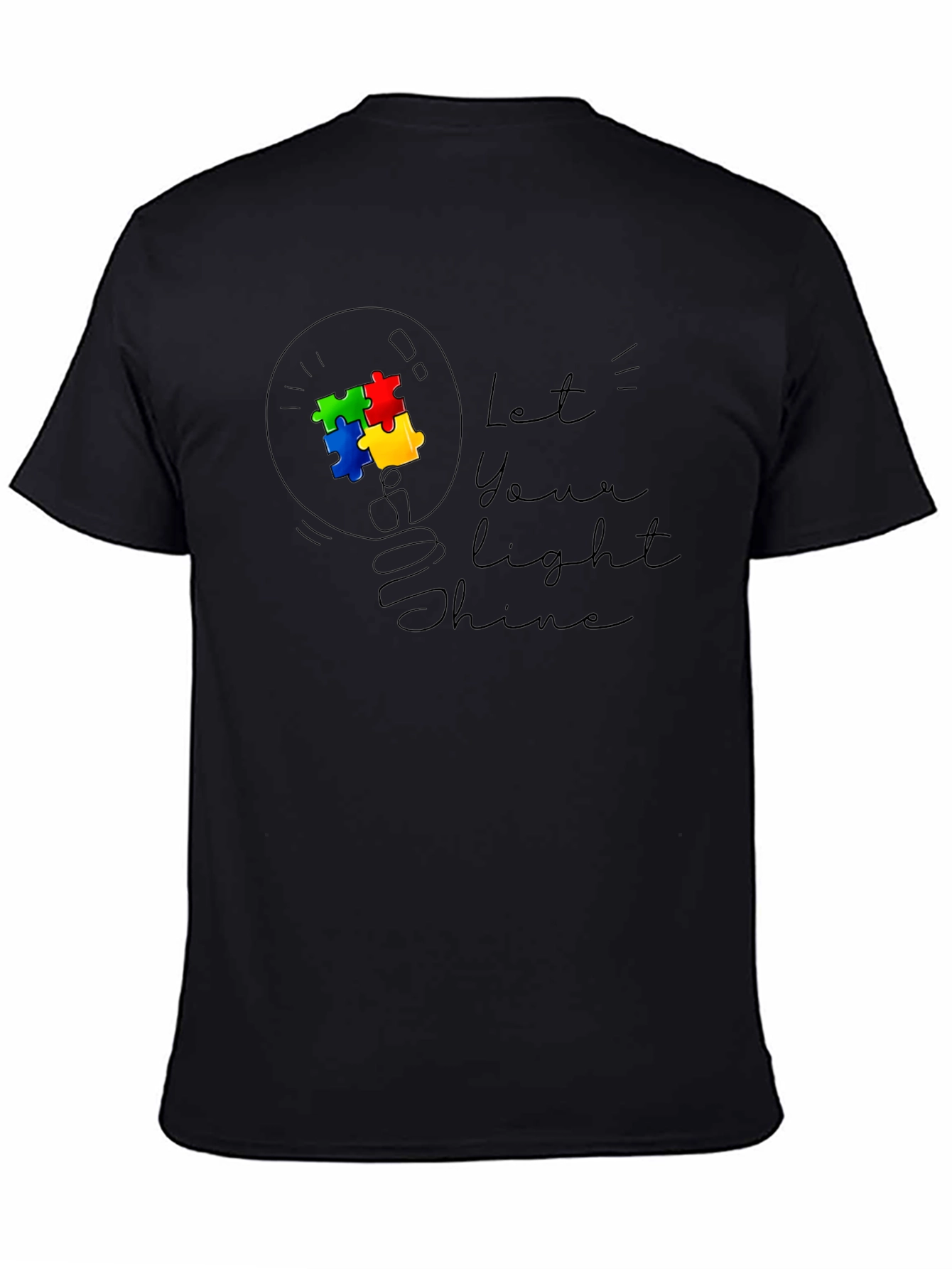 Autism Awareness T-Shirt - Let Your Light Shine