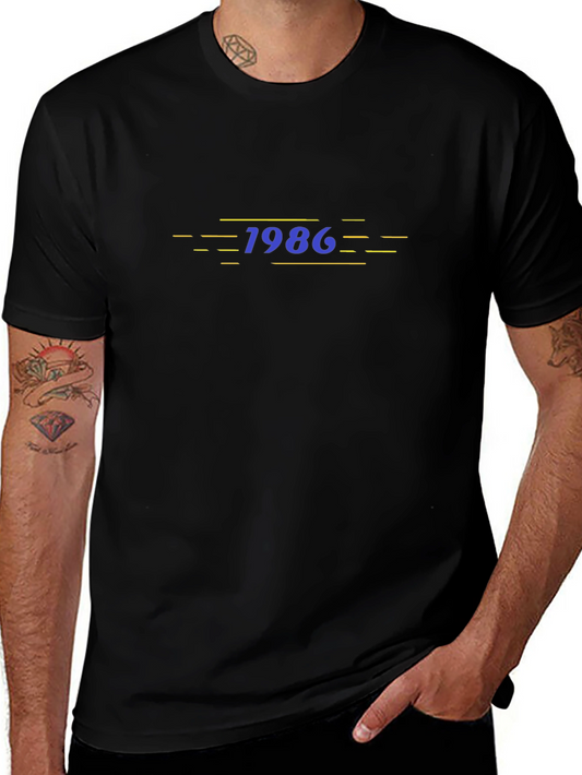 1986 Graphic Tee - Retro Style Mens T-Shirt
