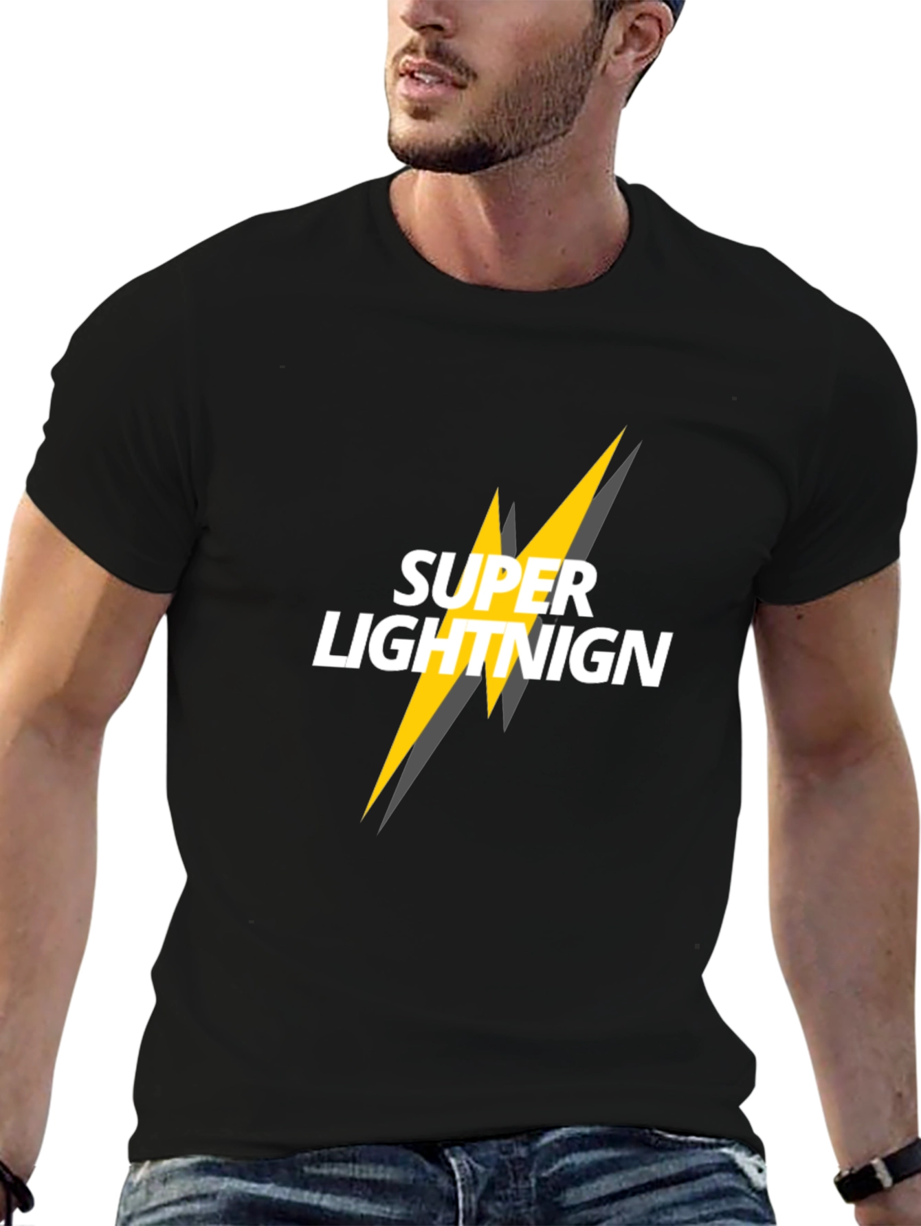 Super Lightnign Graphic Tee - Black T-Shirt