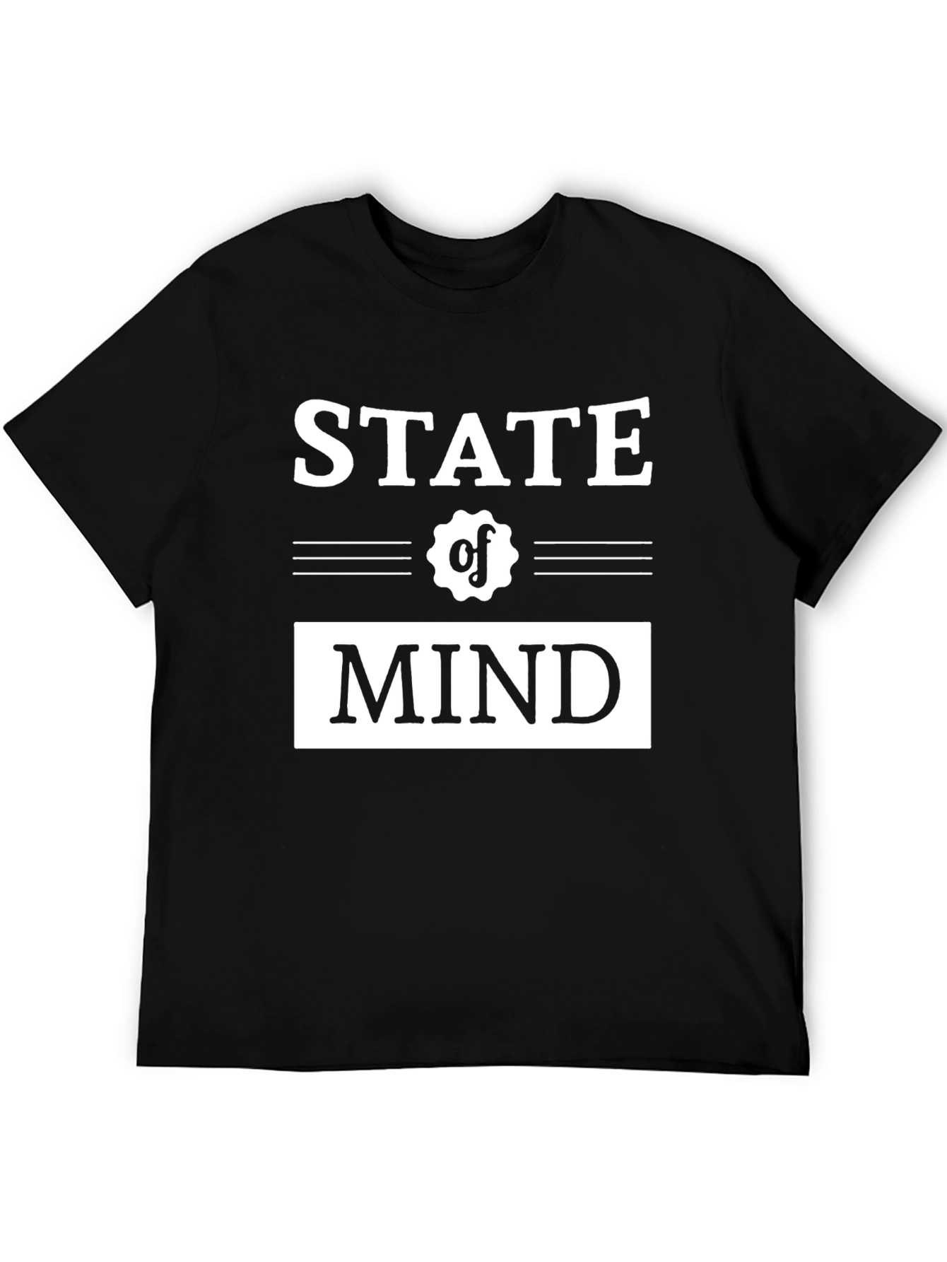 State of Mind Graphic Tee - Stylish Black T-Shirt