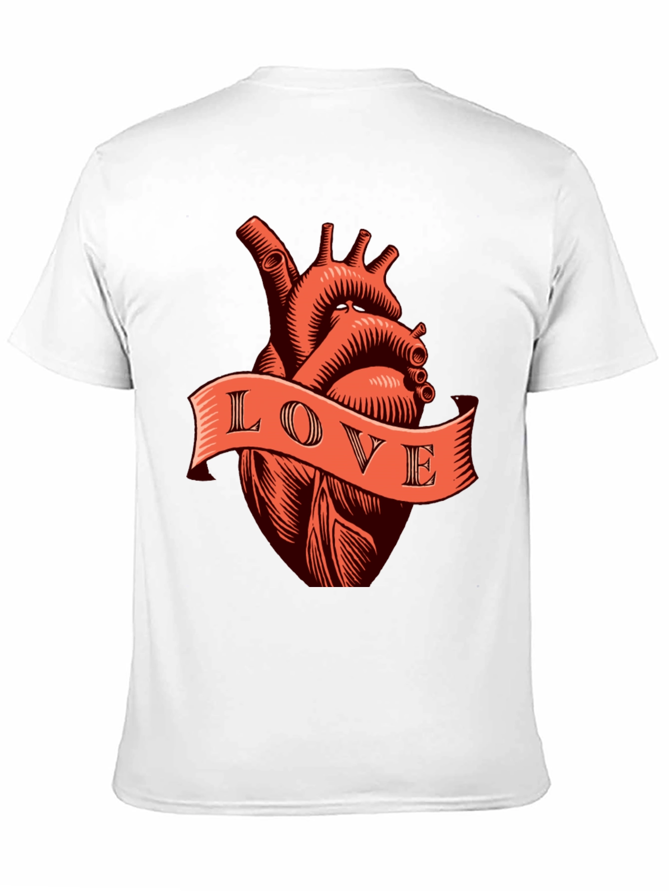 Anatomical Heart Love Tee - Black Graphic T-Shirt